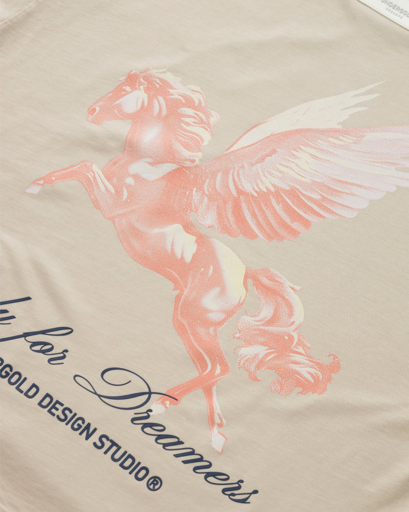 Dreamers Pegasus Boxy Fit T-shirt Cream