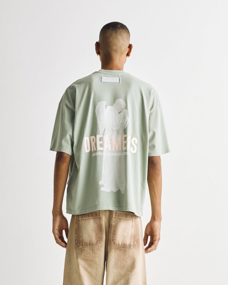 Dreamers The Prayer Boxy Fit T-shirt Green