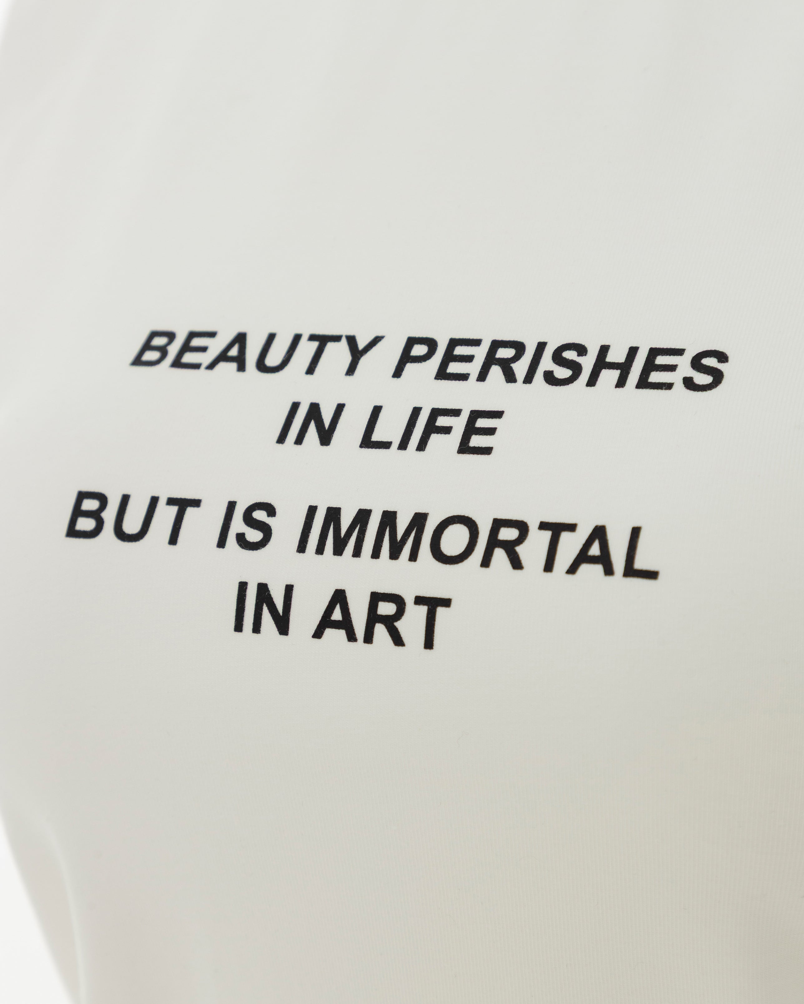 Echoes Beauty Long Baby Tee White