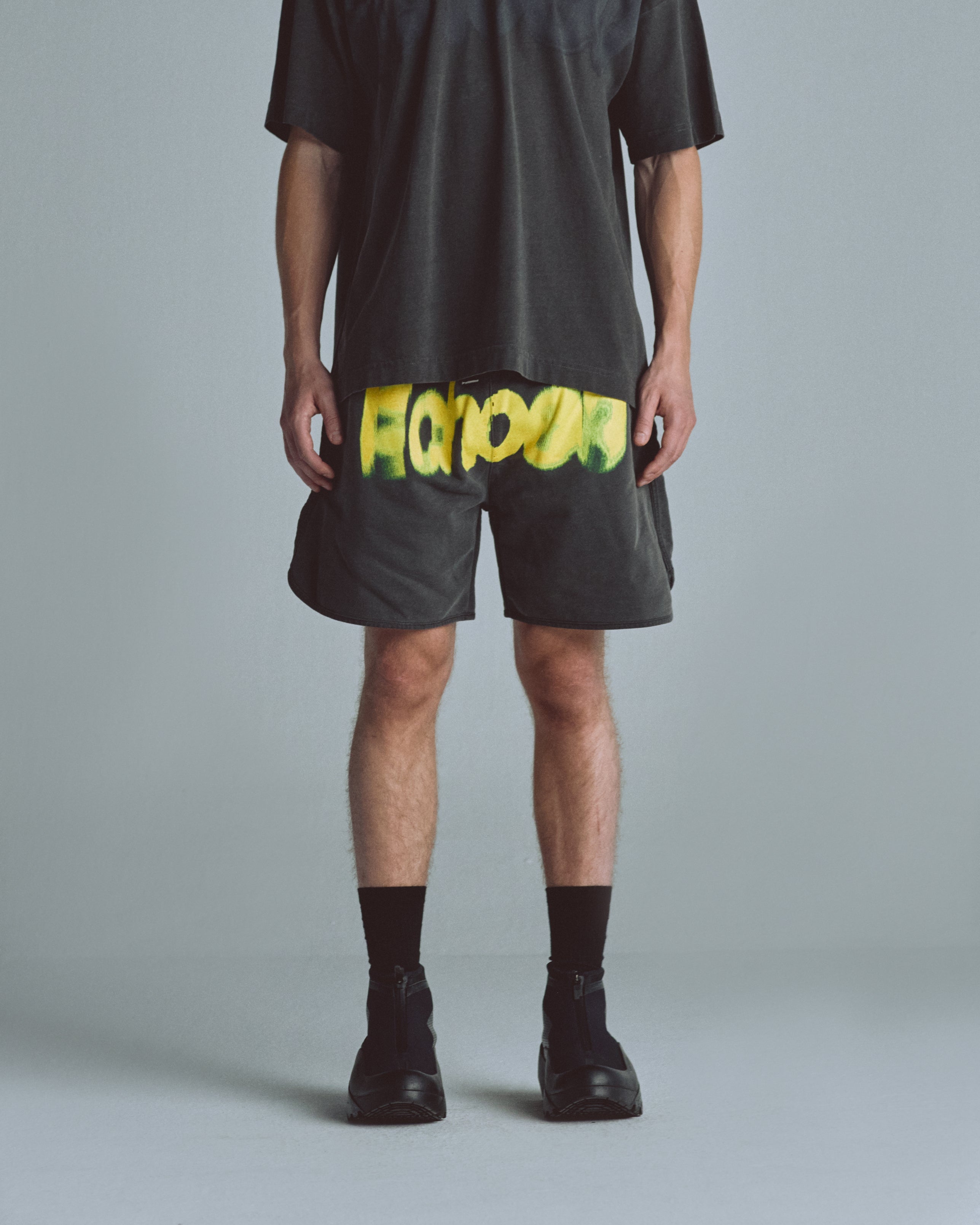 Echoes Echo Biased Shorts Old Washed Gray