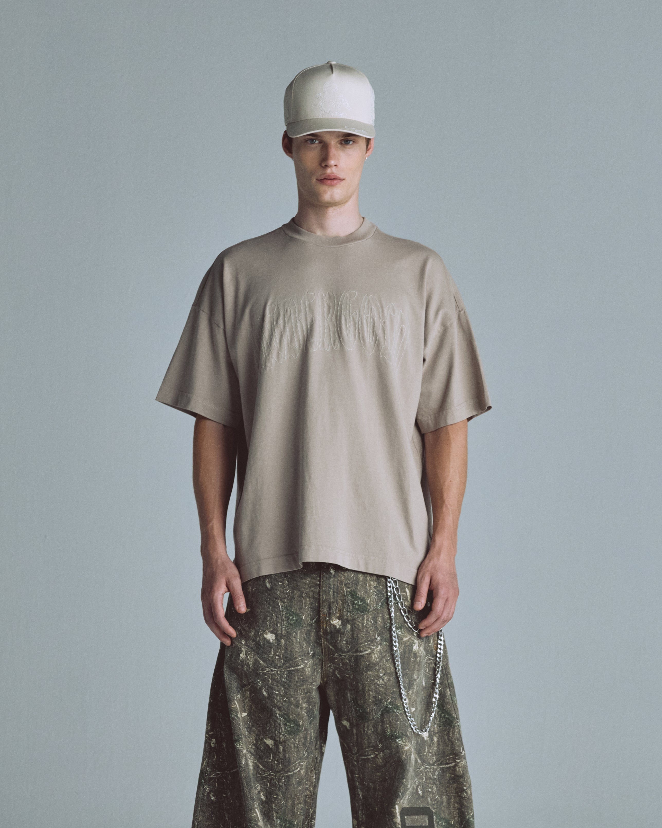 Echoes God's Plan Tshirt Light Brown