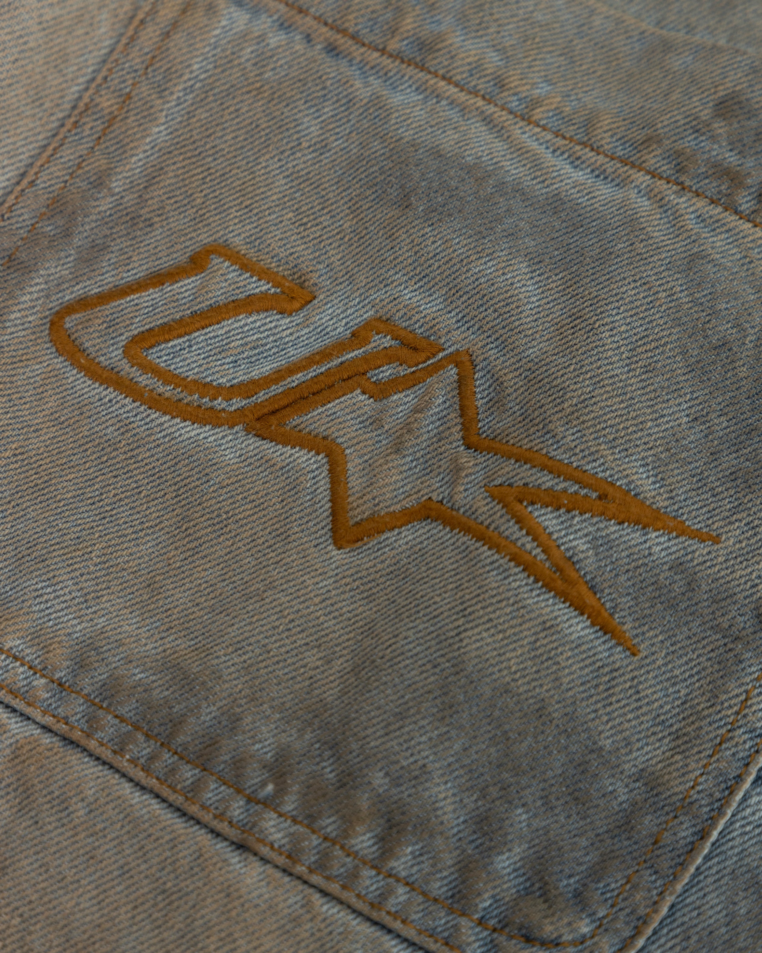 Echoes U Star Wide Jeans Washed Blue