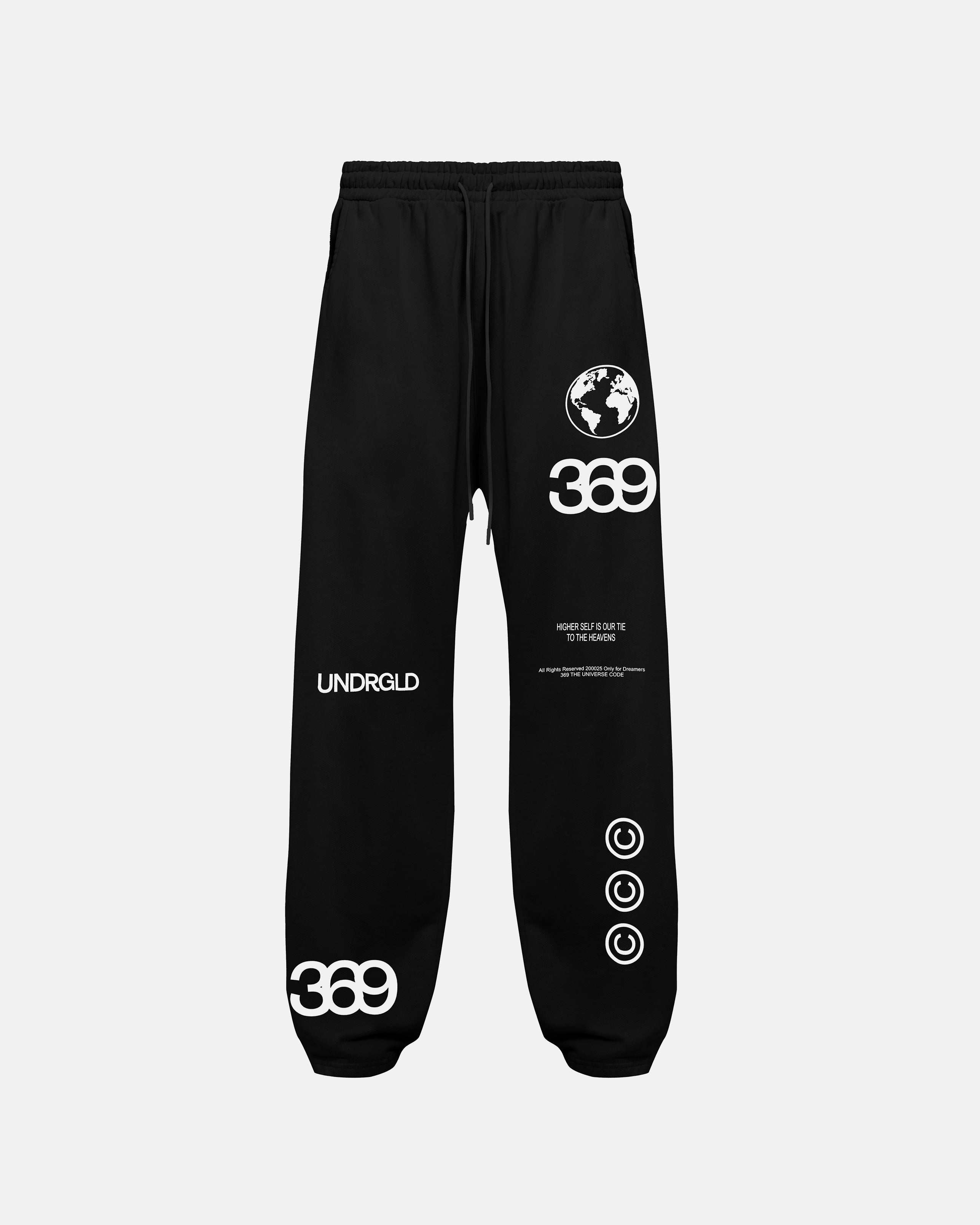 Golden Heritage Basic Straight Pants Black