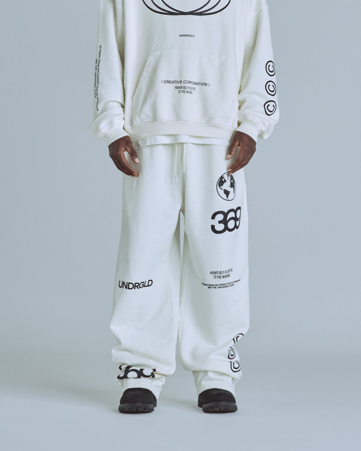 Golden Heritage Basic Straight Pants White