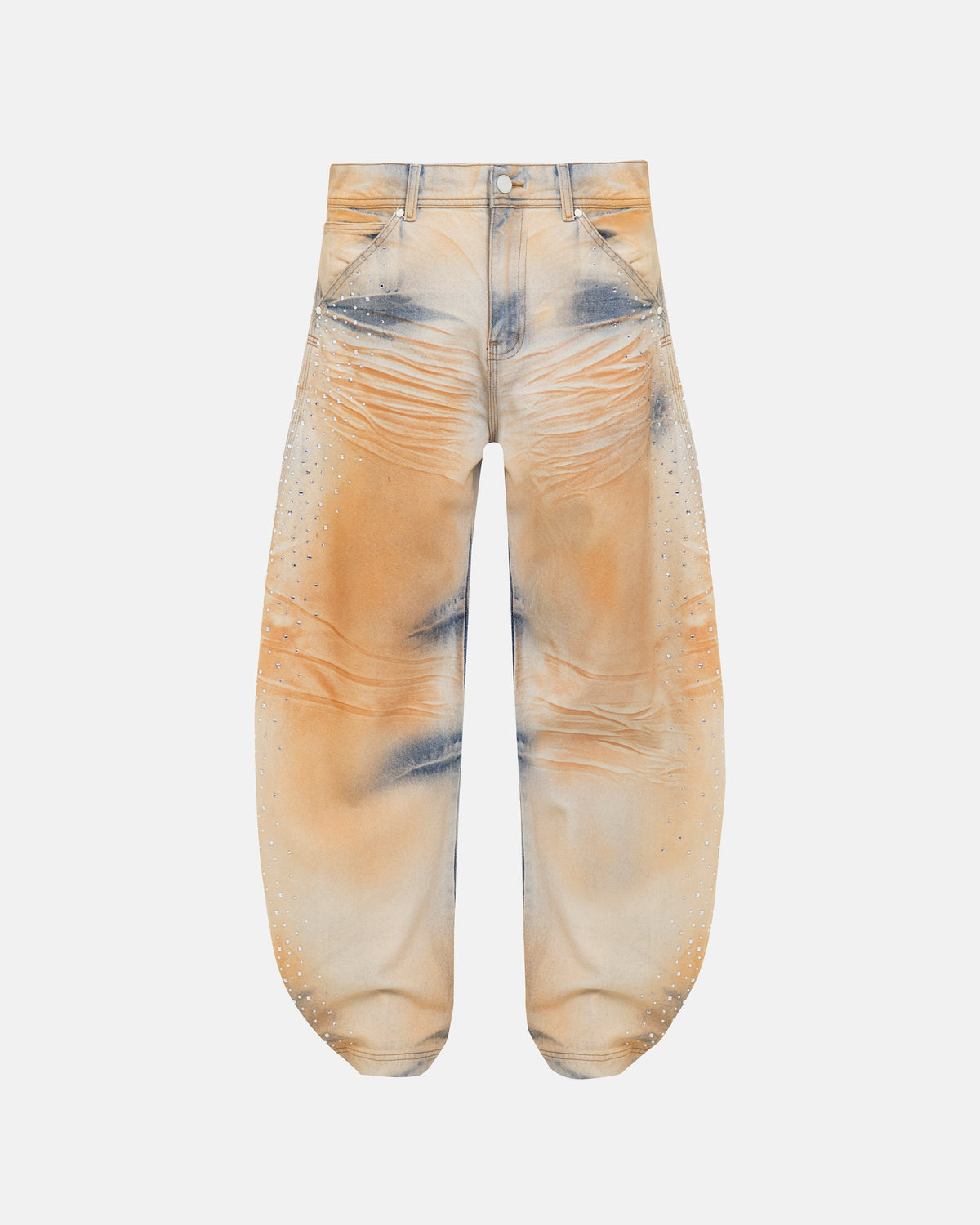 Golden Heritage Pearled Barrel Jeans Oasis Blue