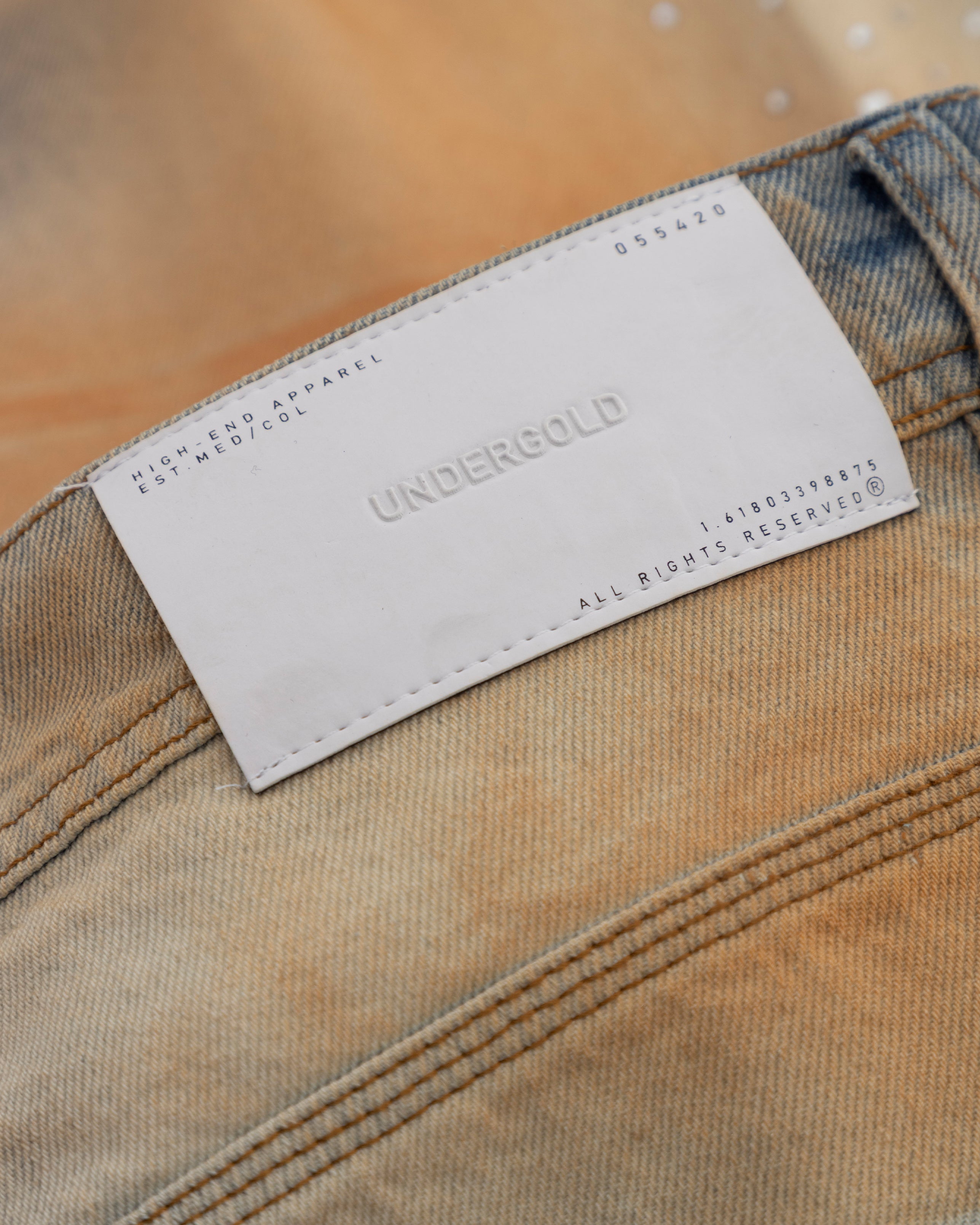 Golden Heritage Pearled Barrel Jeans Oasis Blue