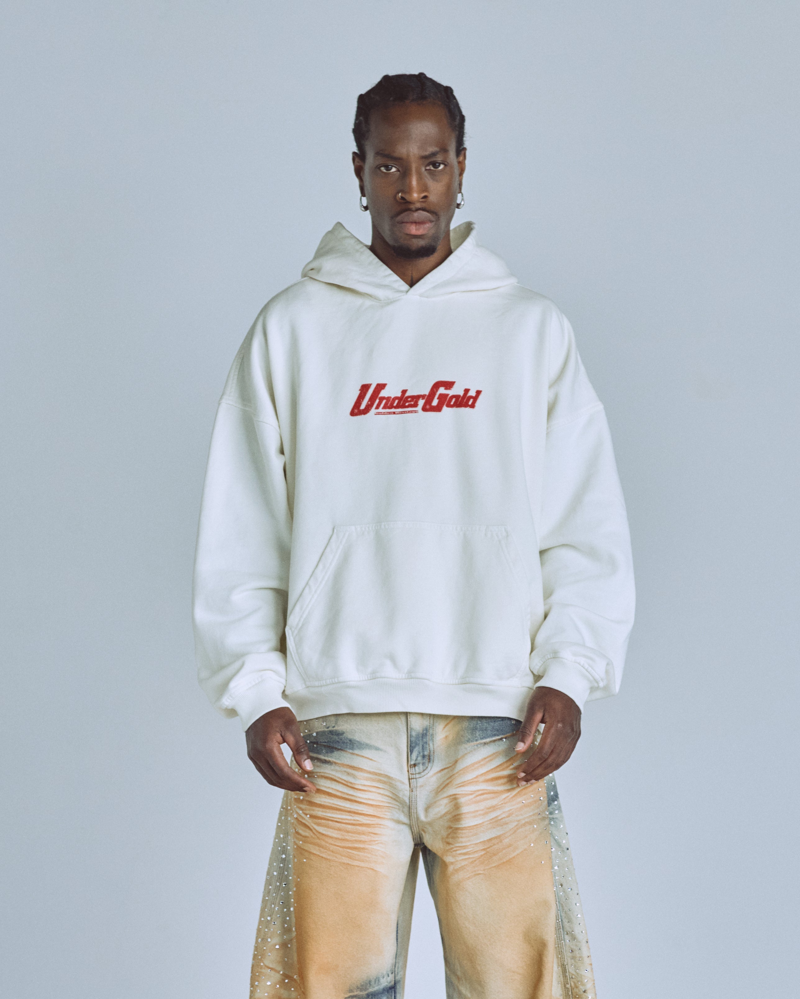 Golden Heritage Pegasus Hoodie White