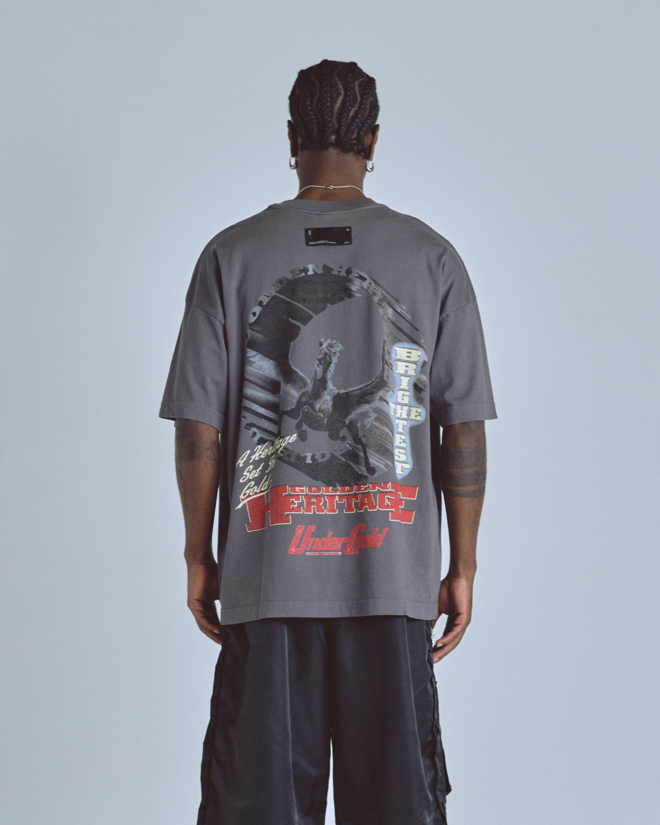 Golden Heritage Pegasus Tshirt Gray