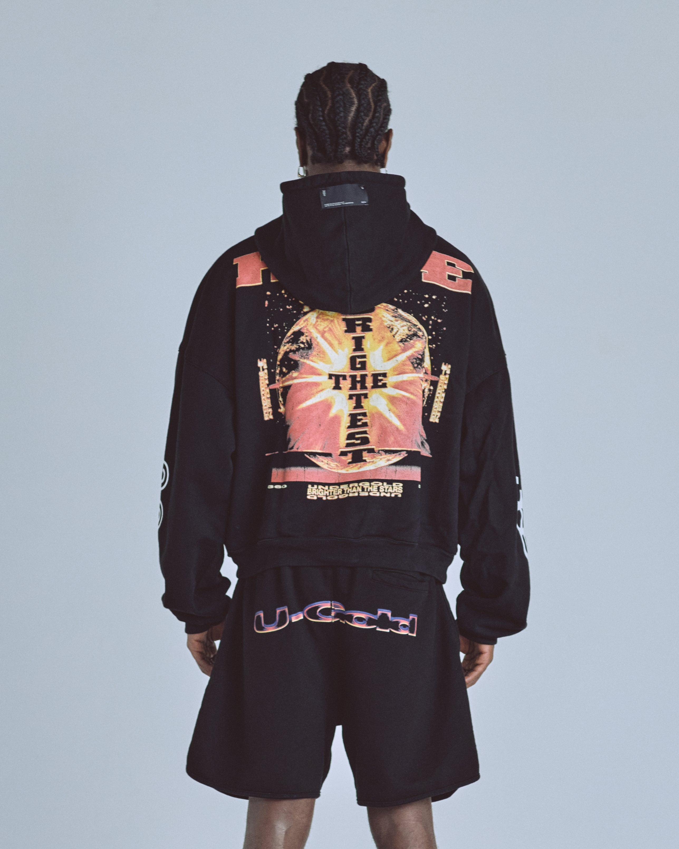 Golden Heritage Starlume Boxy Fit Hoodie Black