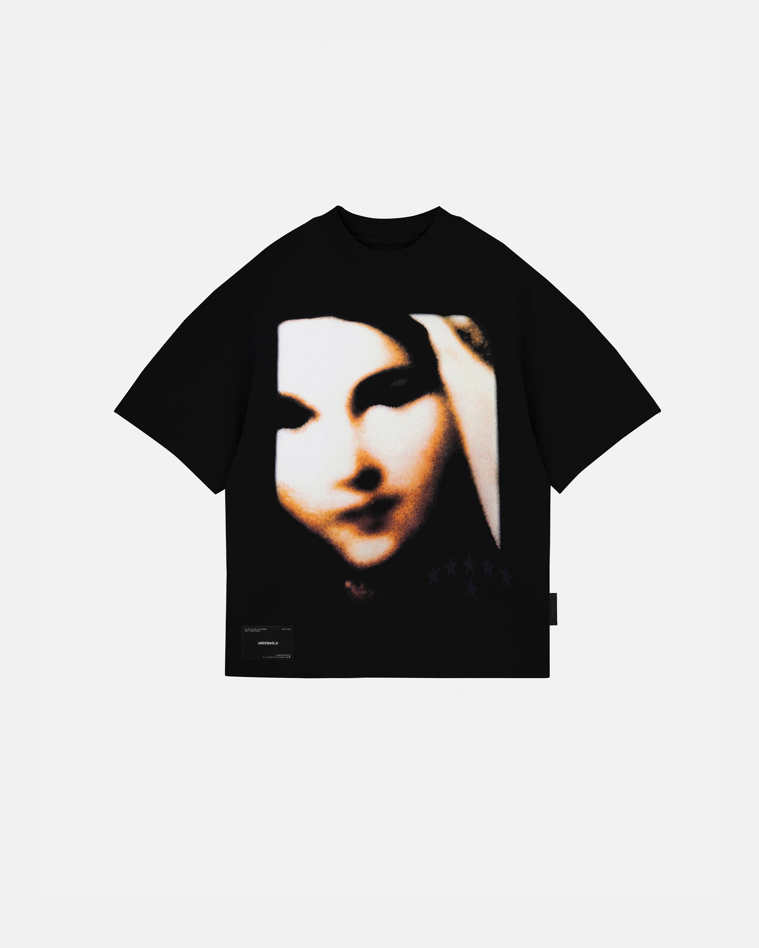 Gratia Plena Celestial Six Boxy Fit Tshirt Exclusive Black