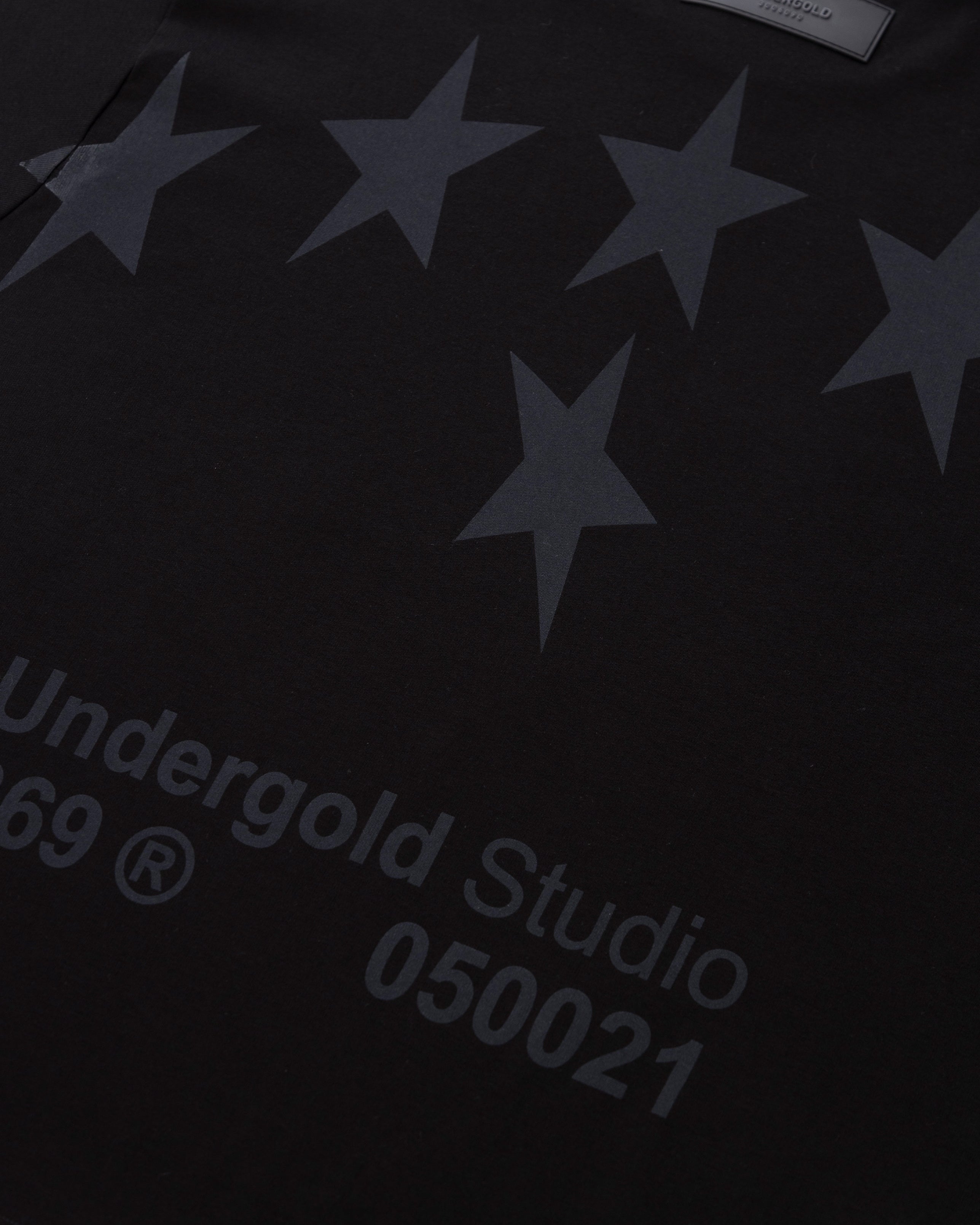 Gratia Plena Celestial Six Boxy Fit Tshirt Exclusive Black