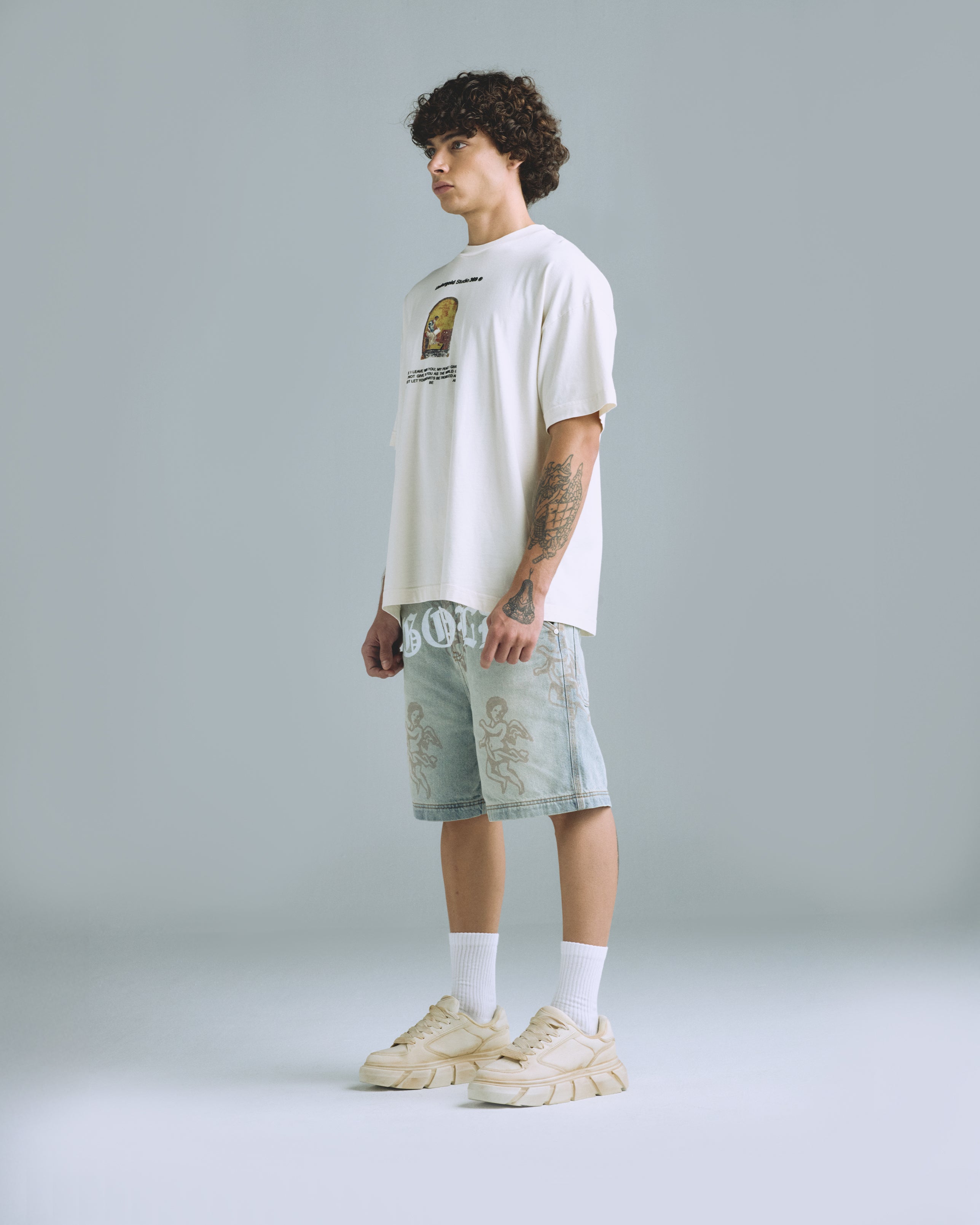 Gratia Plena Cherubs Short Light Blue