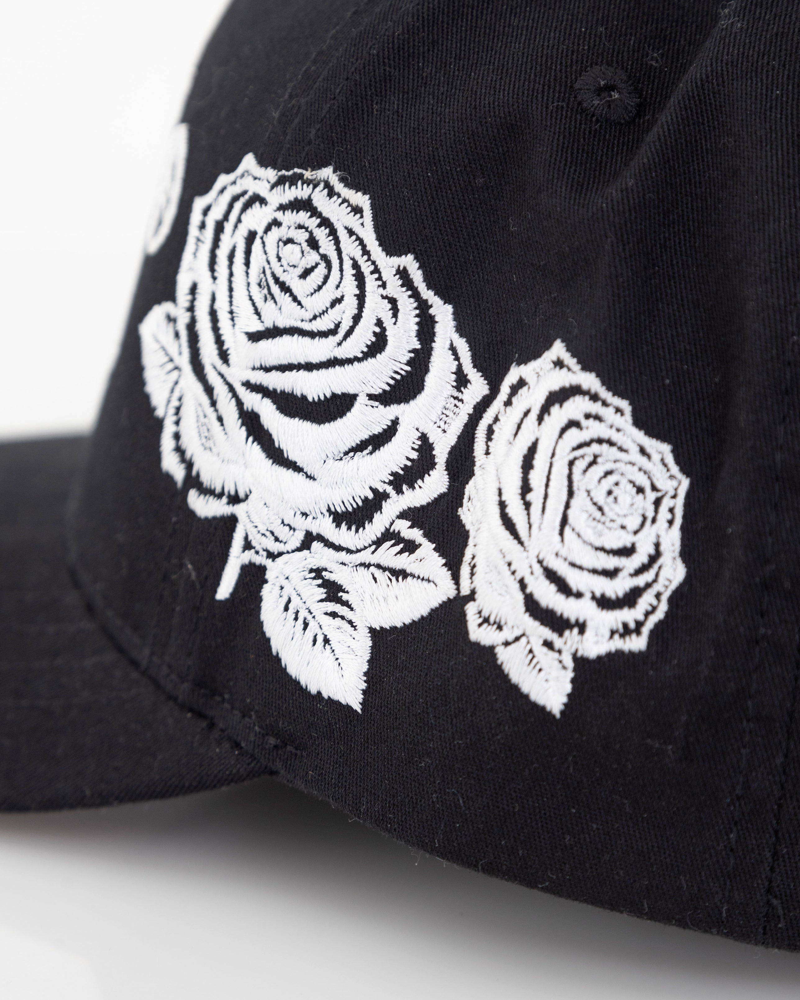 Gratia Plena Flowers High Crown Cap Black