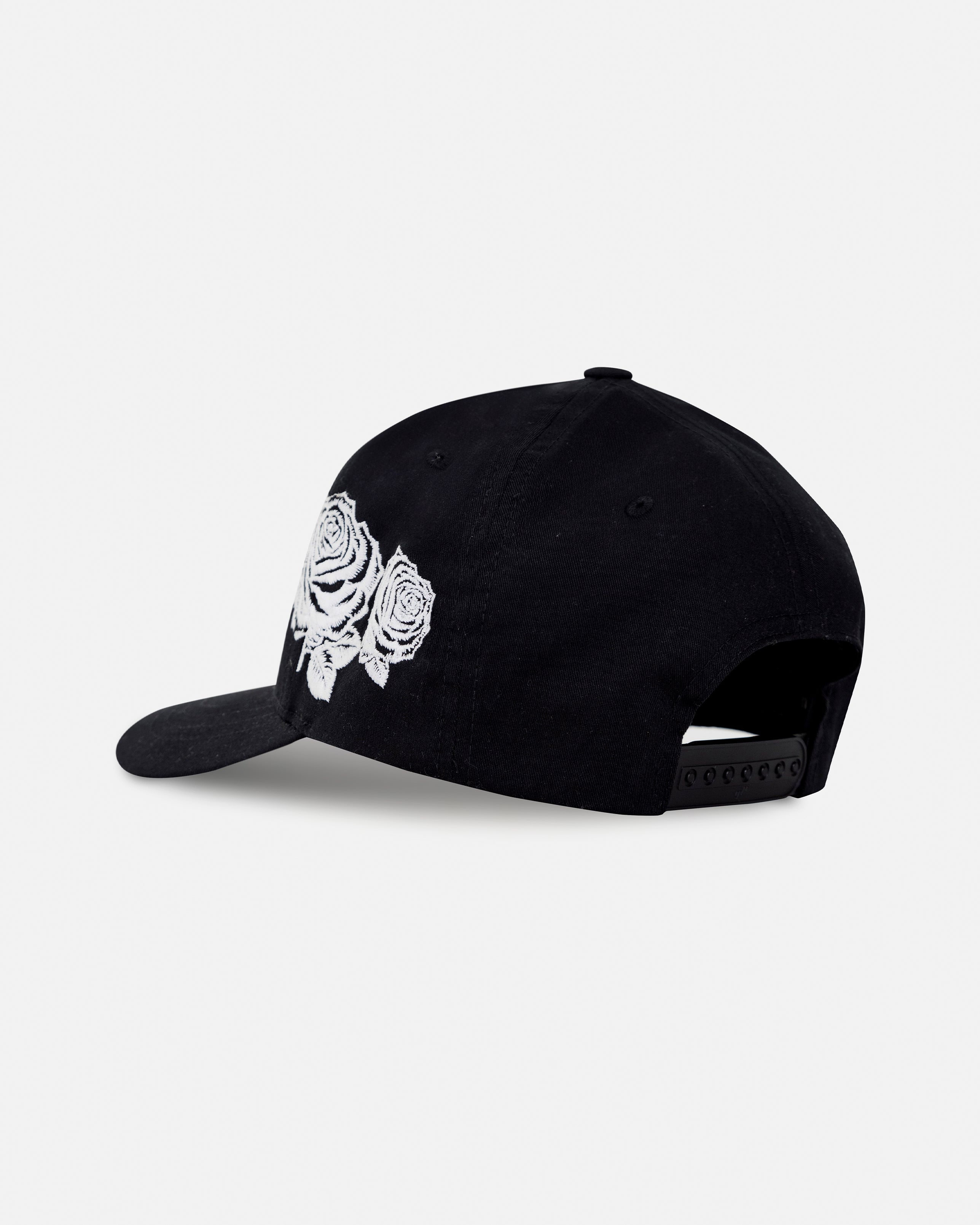 Gratia Plena Flowers High Crown Cap Black