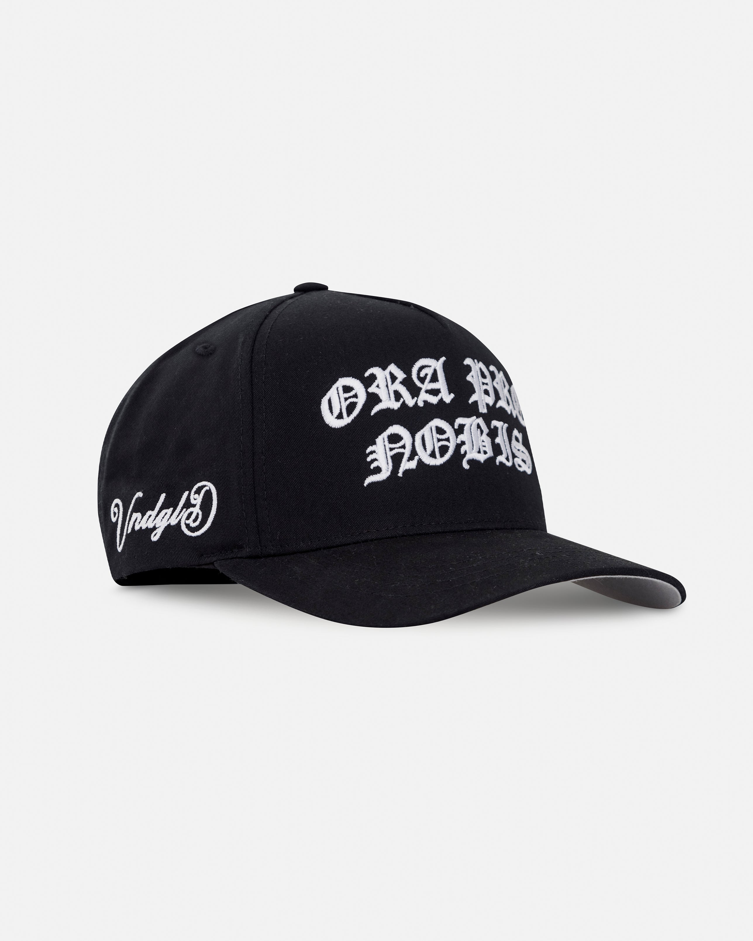 Gratia Plena Flowers High Crown Cap Black