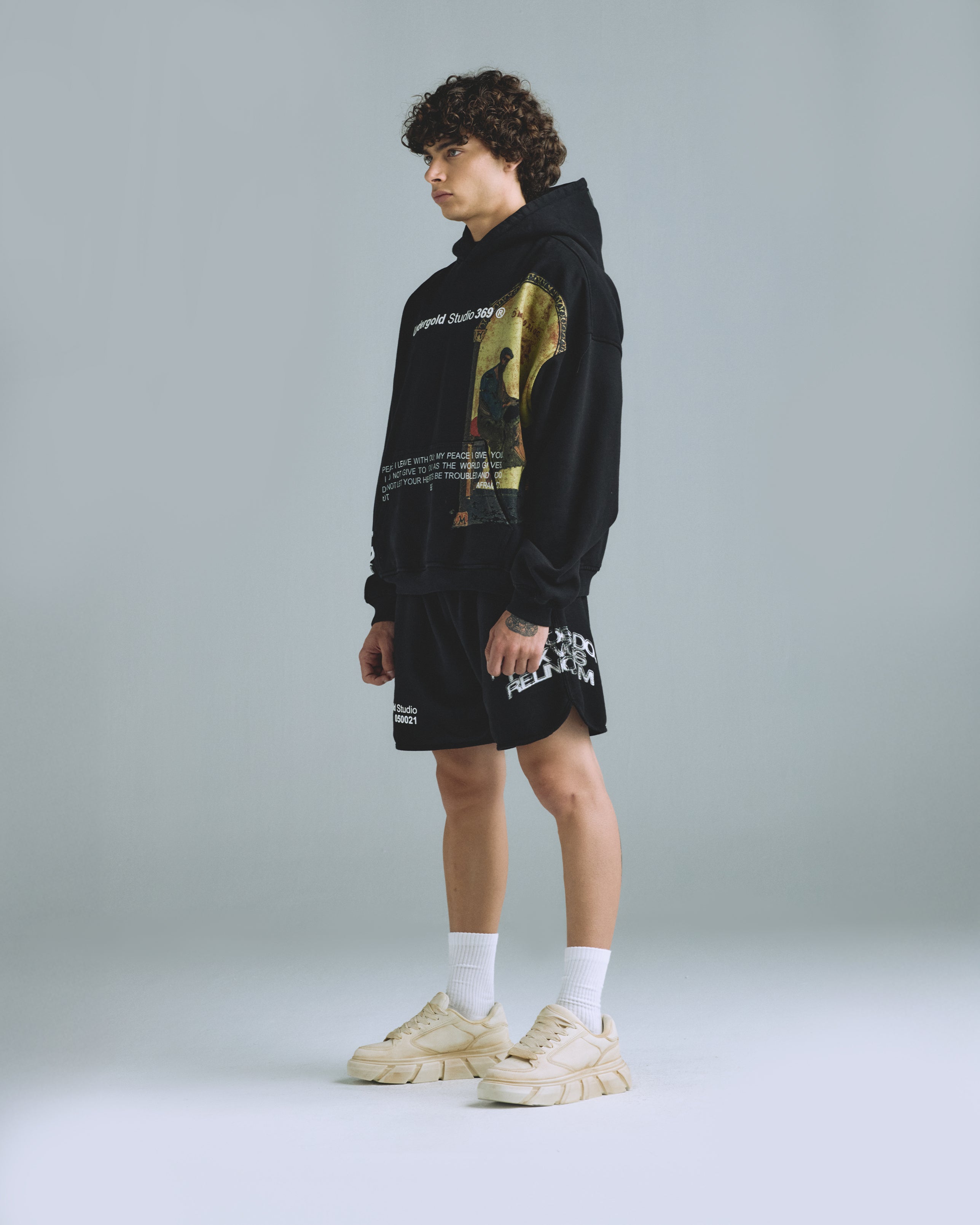 Gratia Plena Saint Matthew Hoodie Black