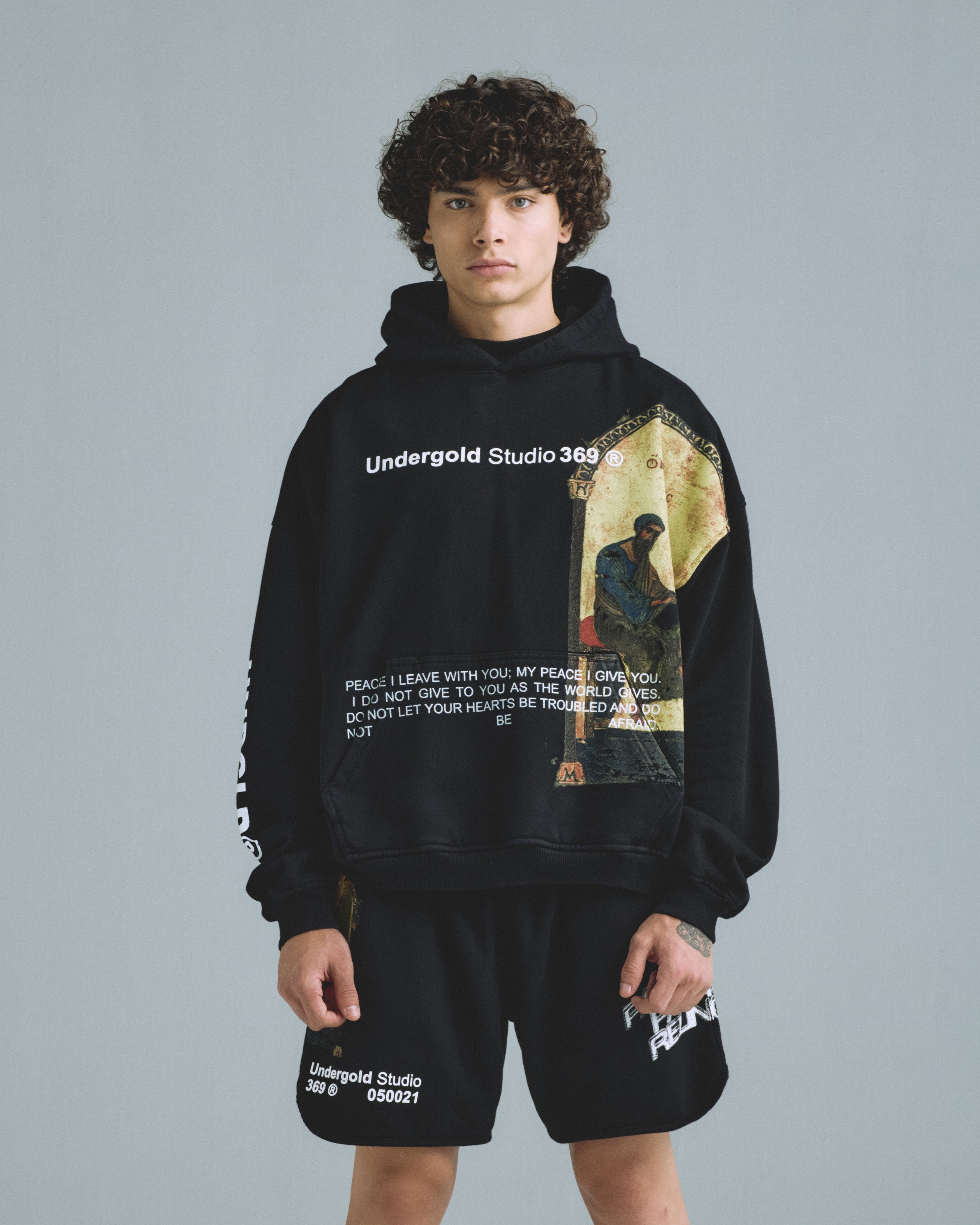 Gratia Plena Saint Matthew Hoodie Black