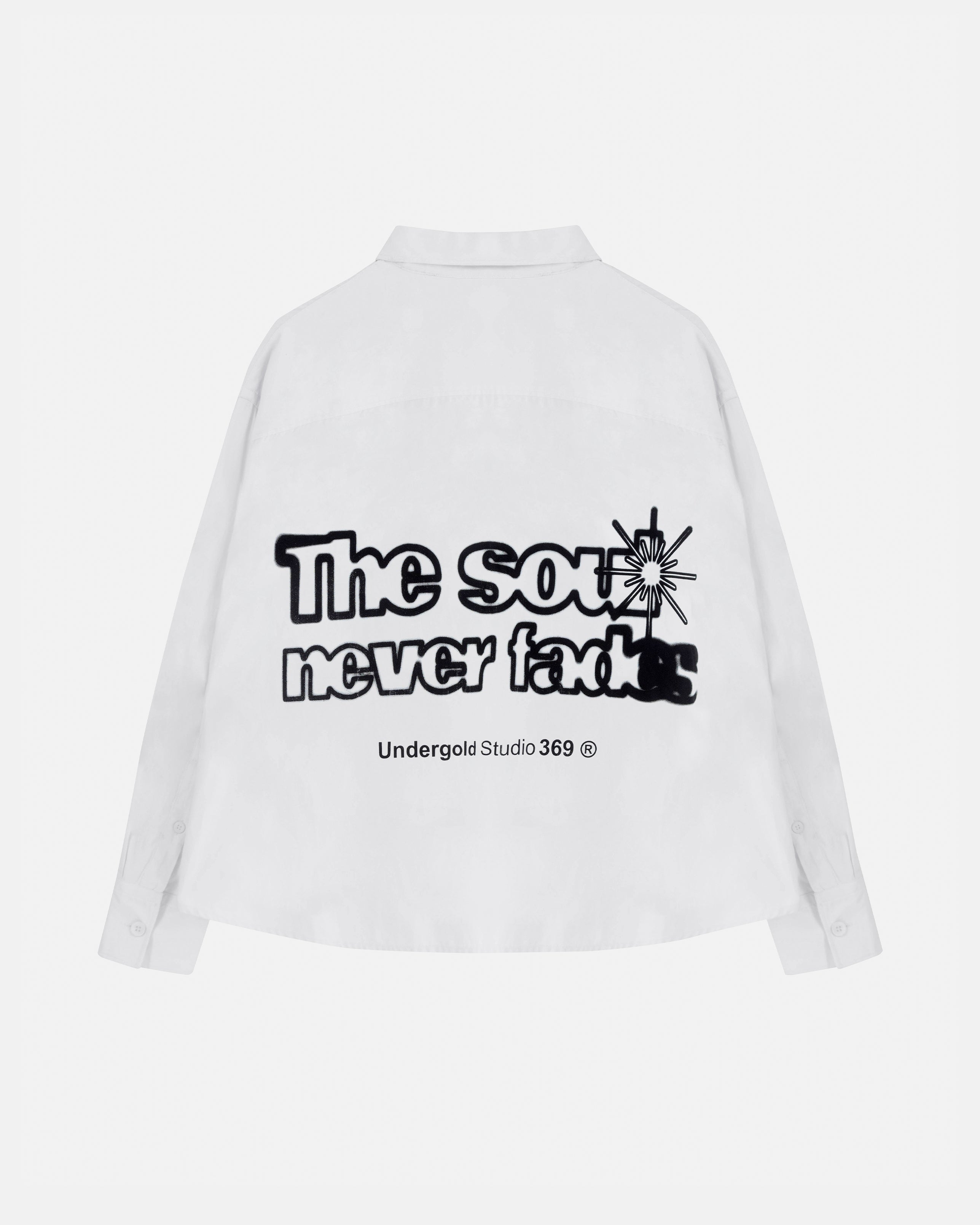 Helios Face Long Sleeve Boxy Shirt Bone