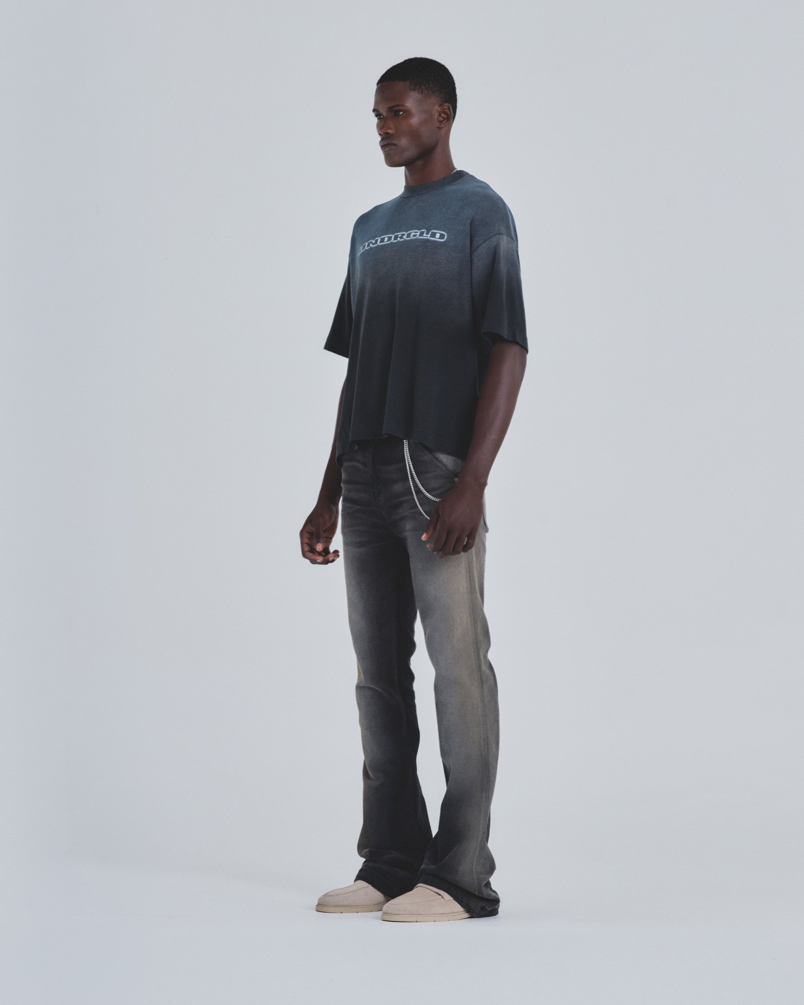 Holy State Beautiful Soul Boxy Fit Tshirt Midnight Black