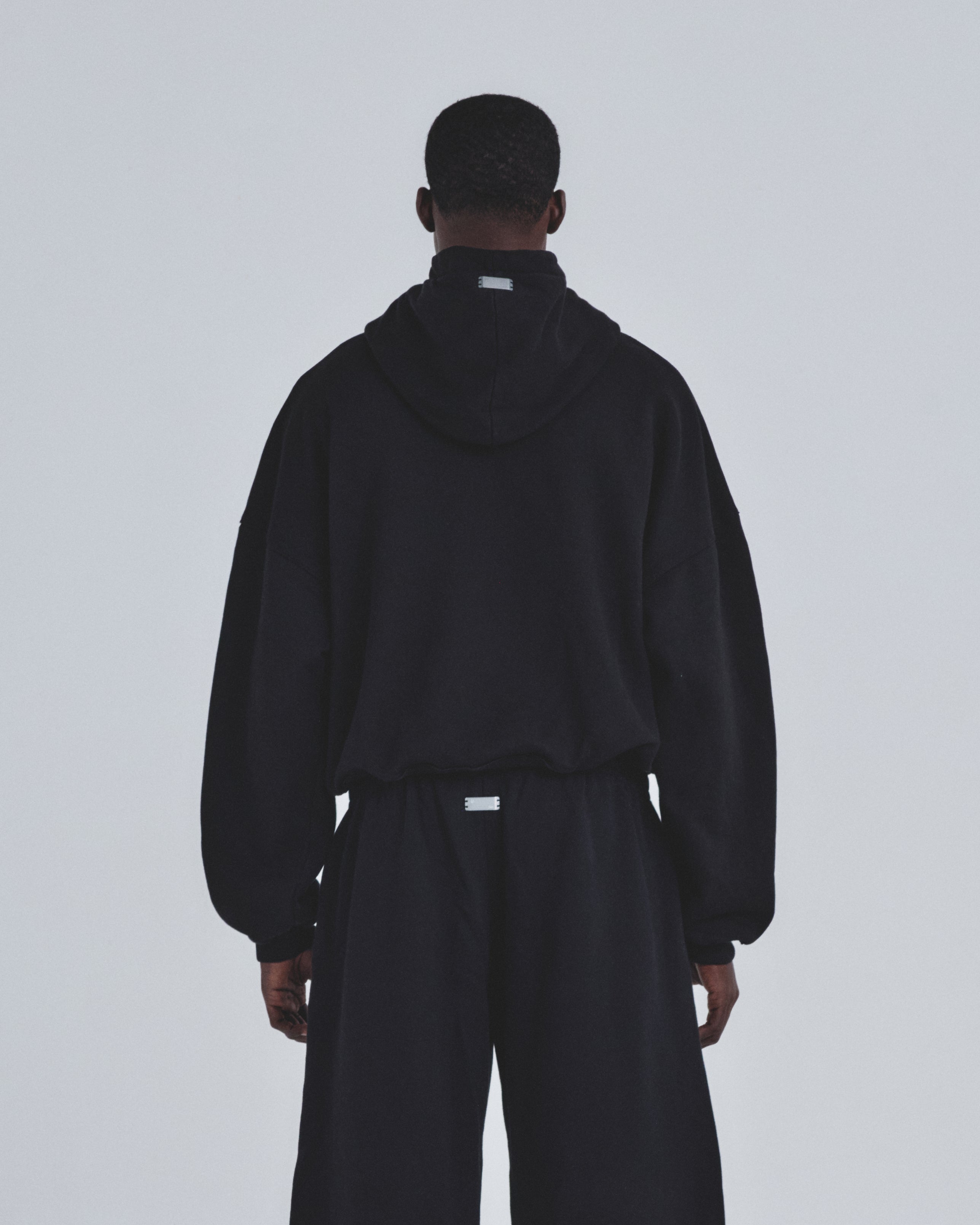 Holy State Deco Boxy Fit Hoodie Black