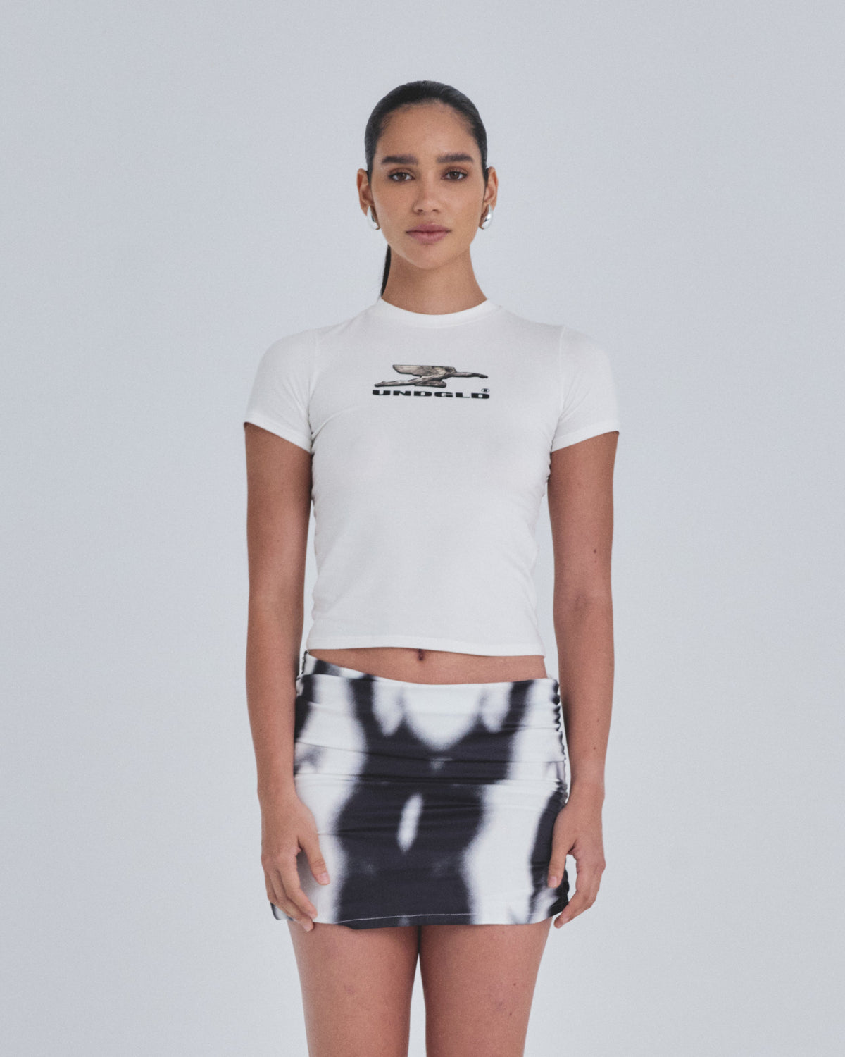 Holy State Deco Long Baby Tee White