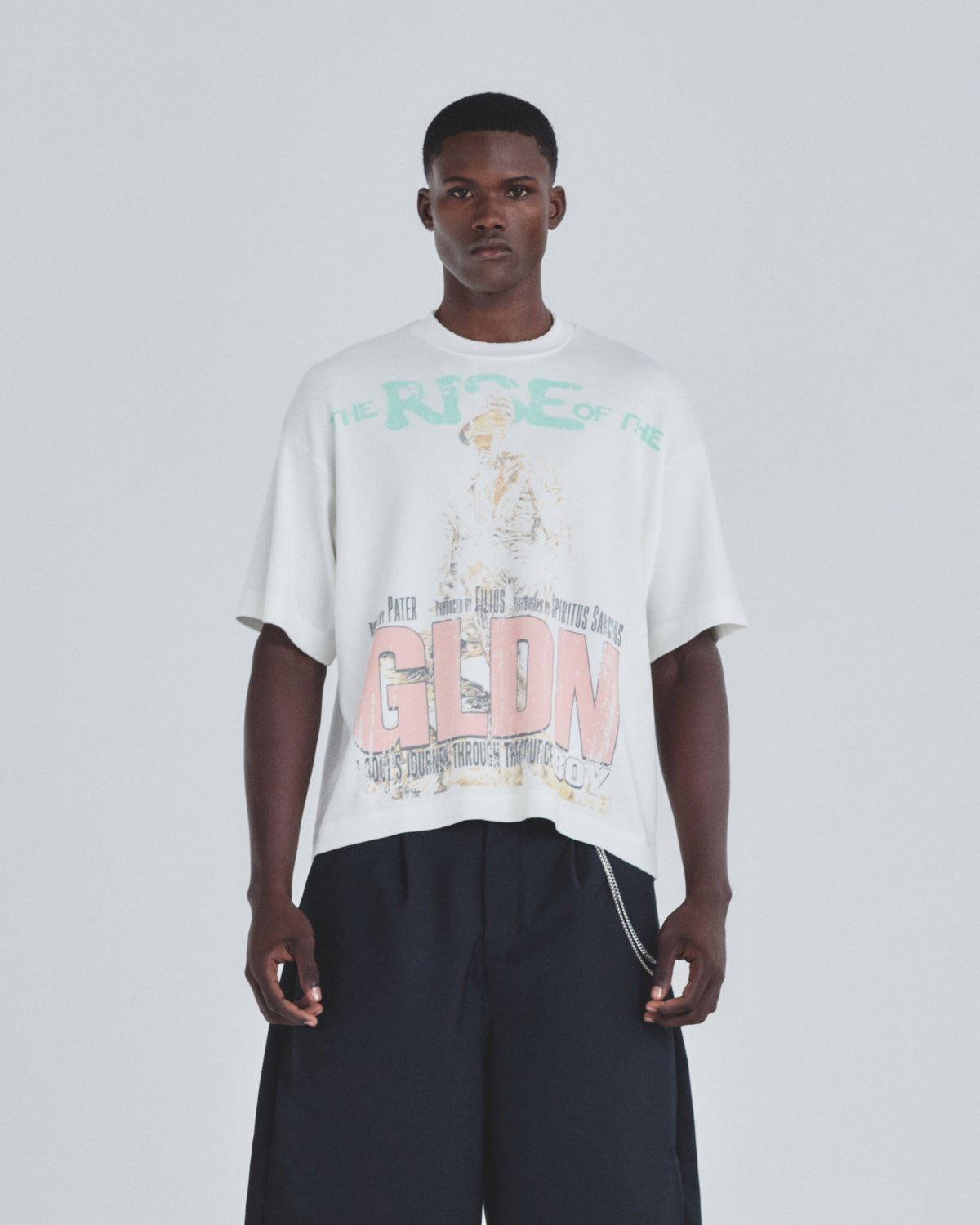 Holy State GLDN Prophecy Boxy Fit Tshirt White