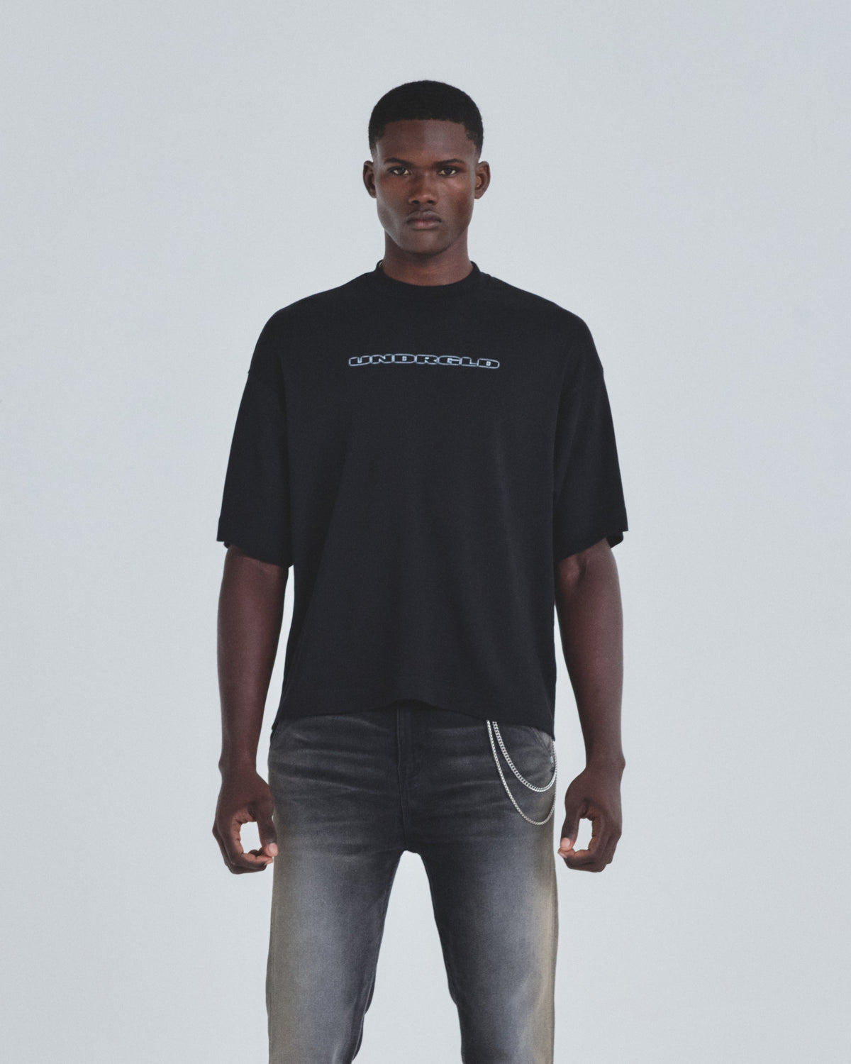 Holy State Head Noise Boxy Fit Tshirt Black