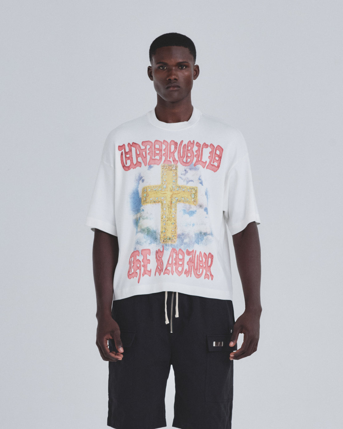 Holy State The Savior Boxy Fit Tshirt White