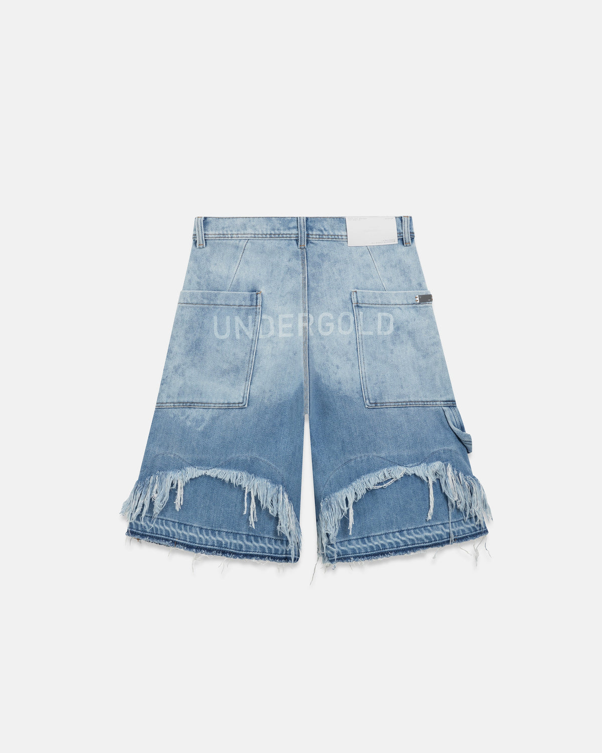 Holy State UNDRGLD Double Destroyed Jorts Blue