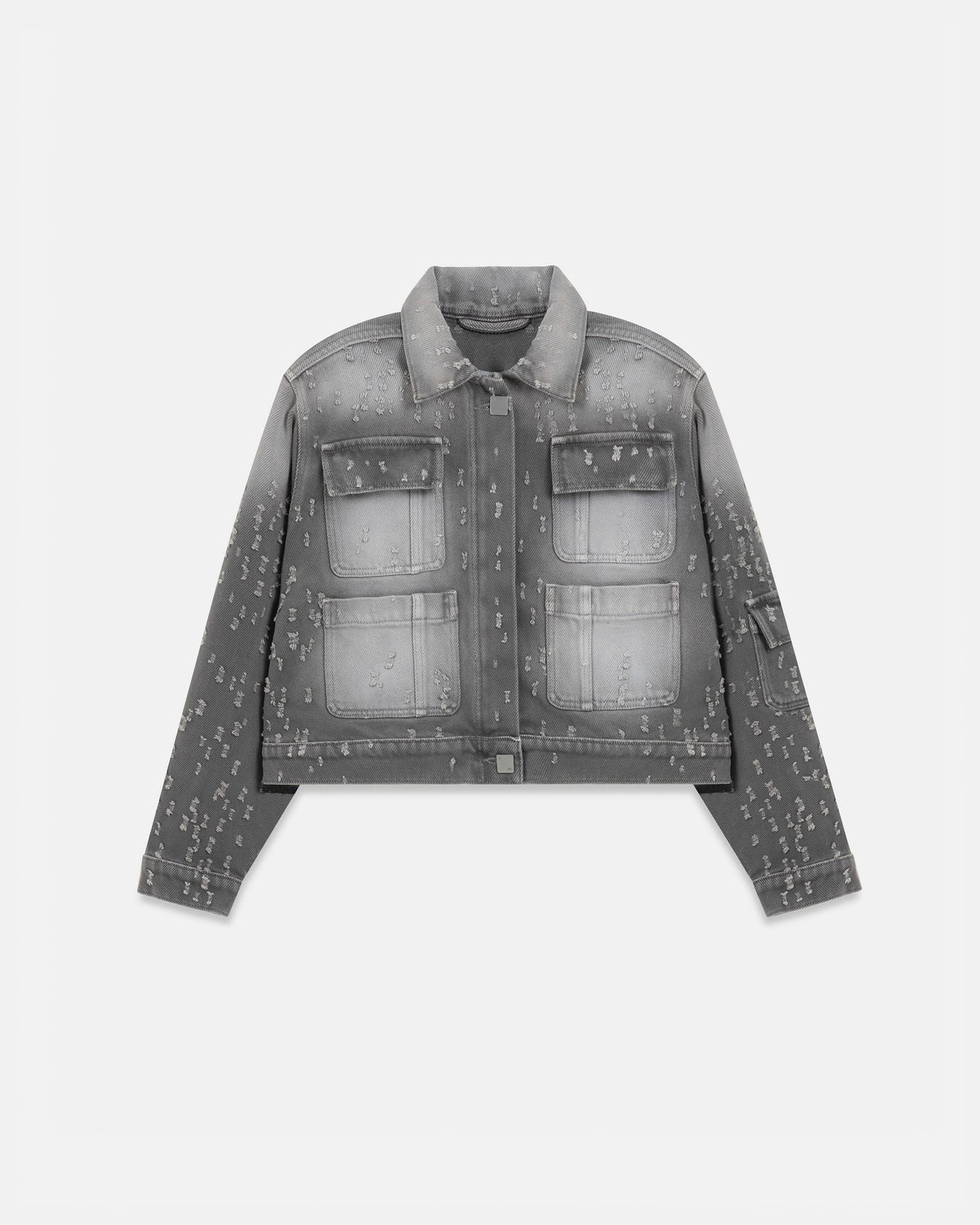 Holy State UNDRGLD Ripped Jacket Washed Gray