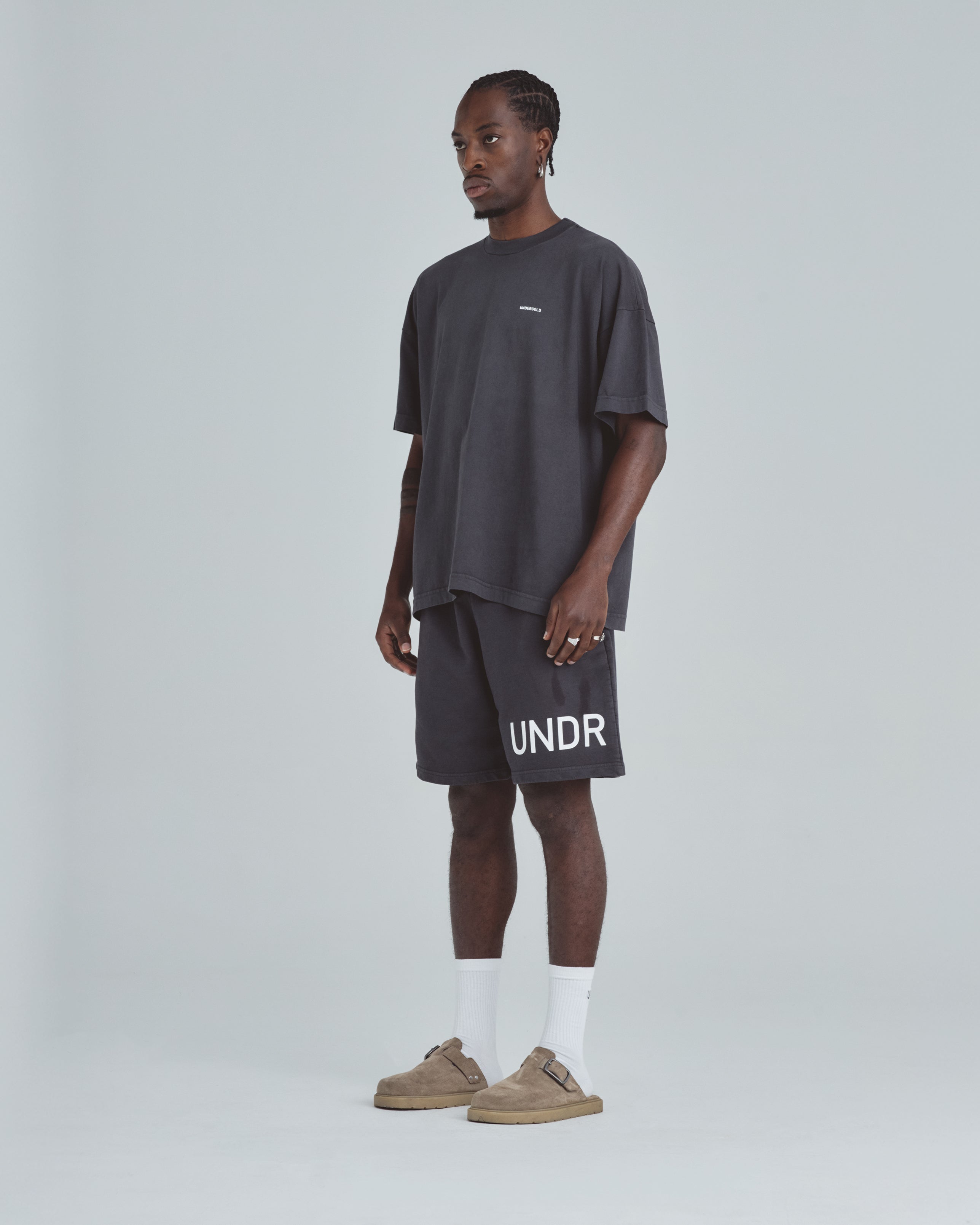 Line Basic Biased Shorts Dark Gray