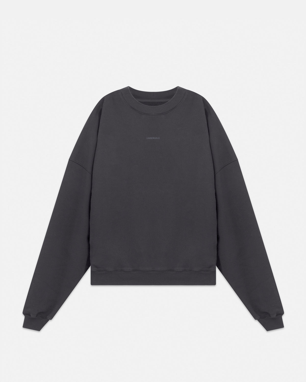 Line Basic Boxy Fit Crewneck Dark Gray