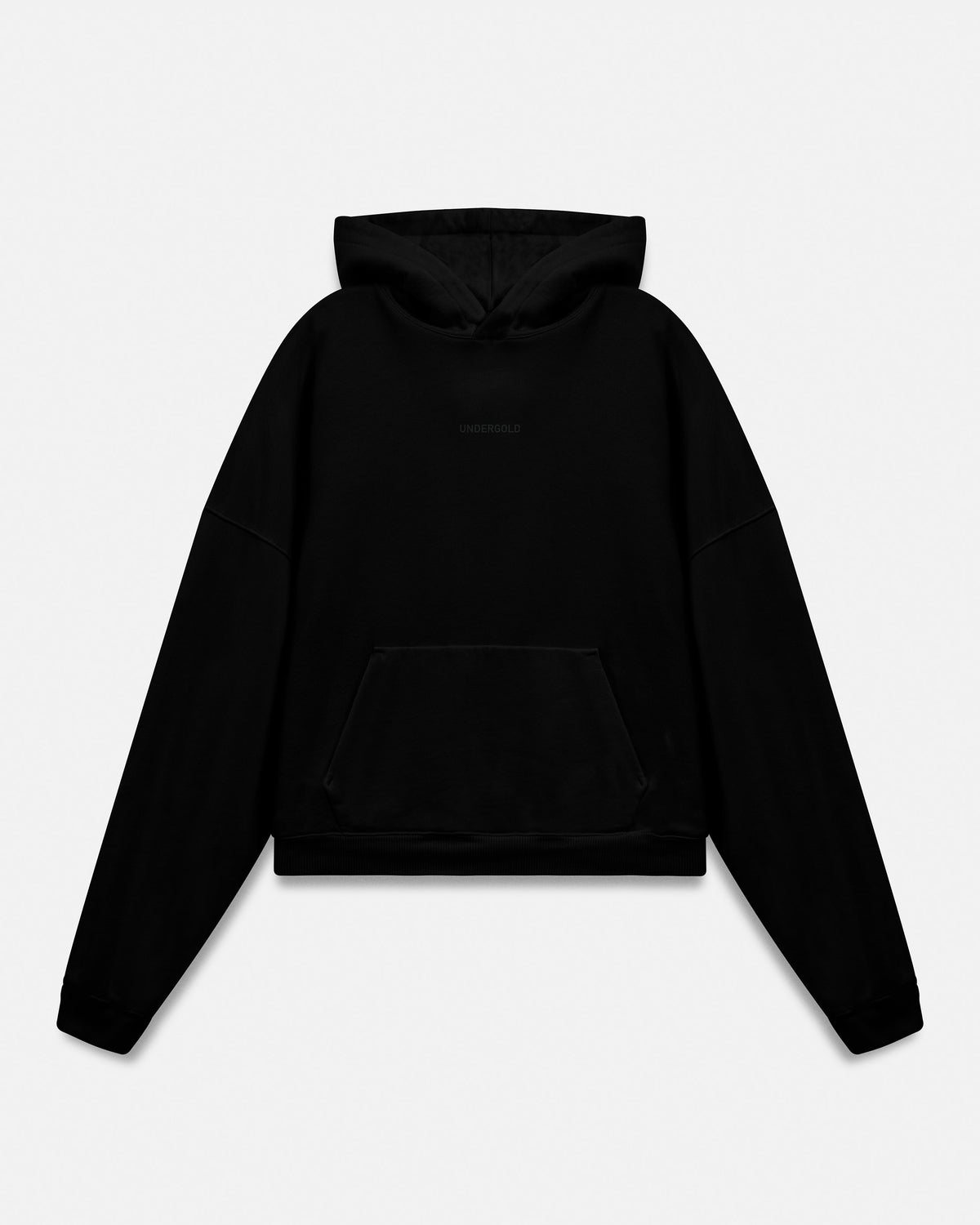 Line Basic Boxy Fit Hoodie Black