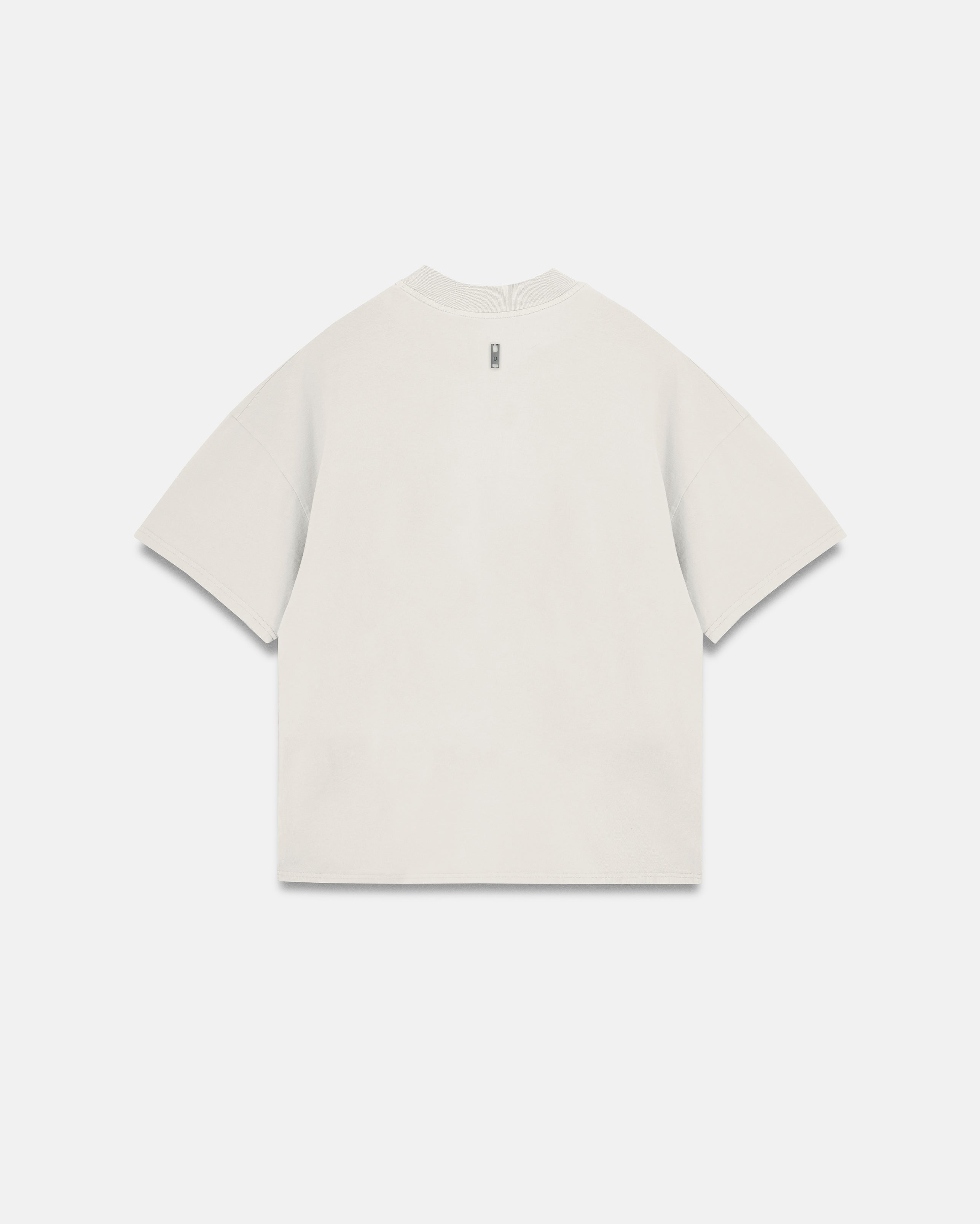 Line Basic Label Boxy Fit Tshirt White