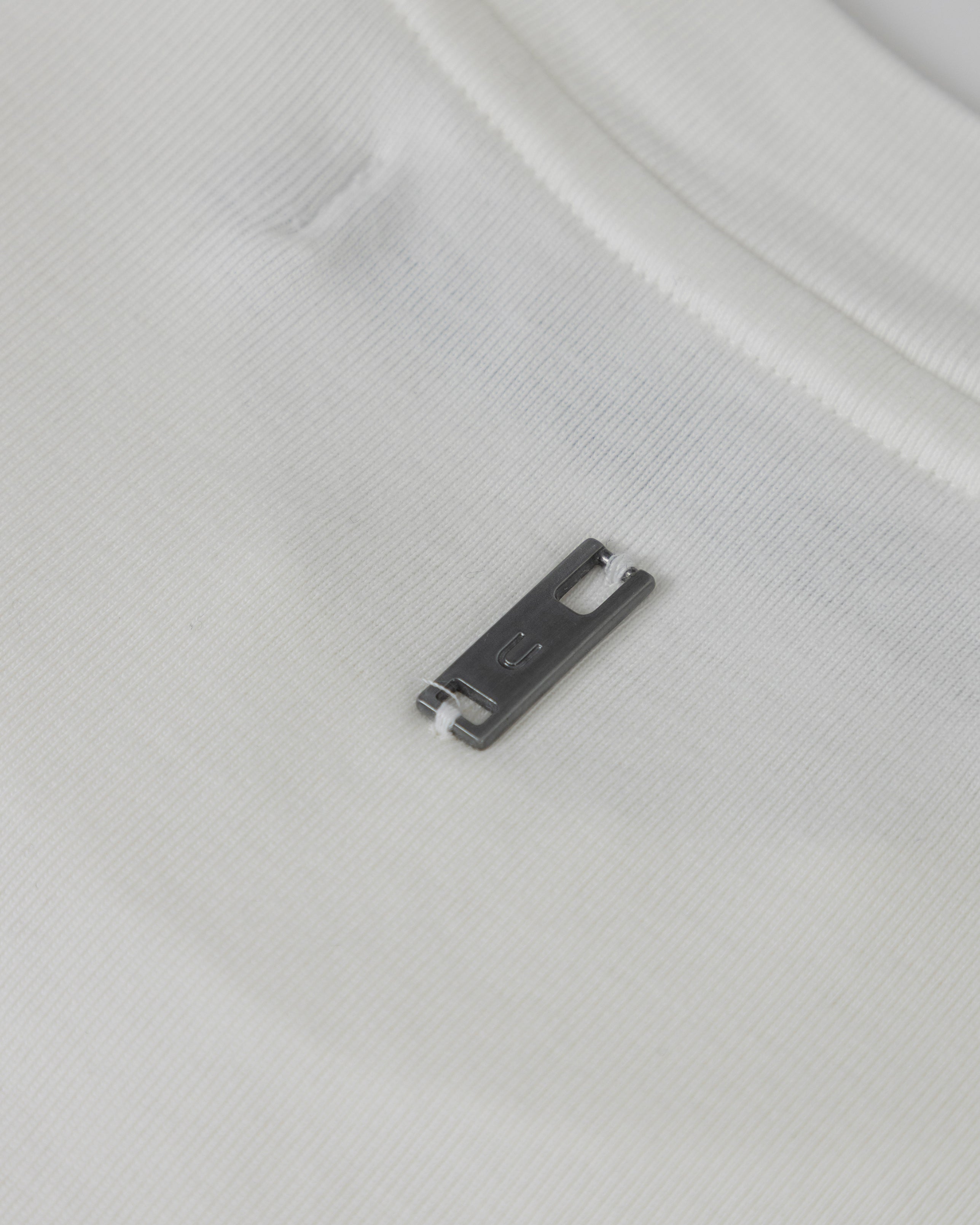 Line Basic Label Boxy Fit Tshirt White