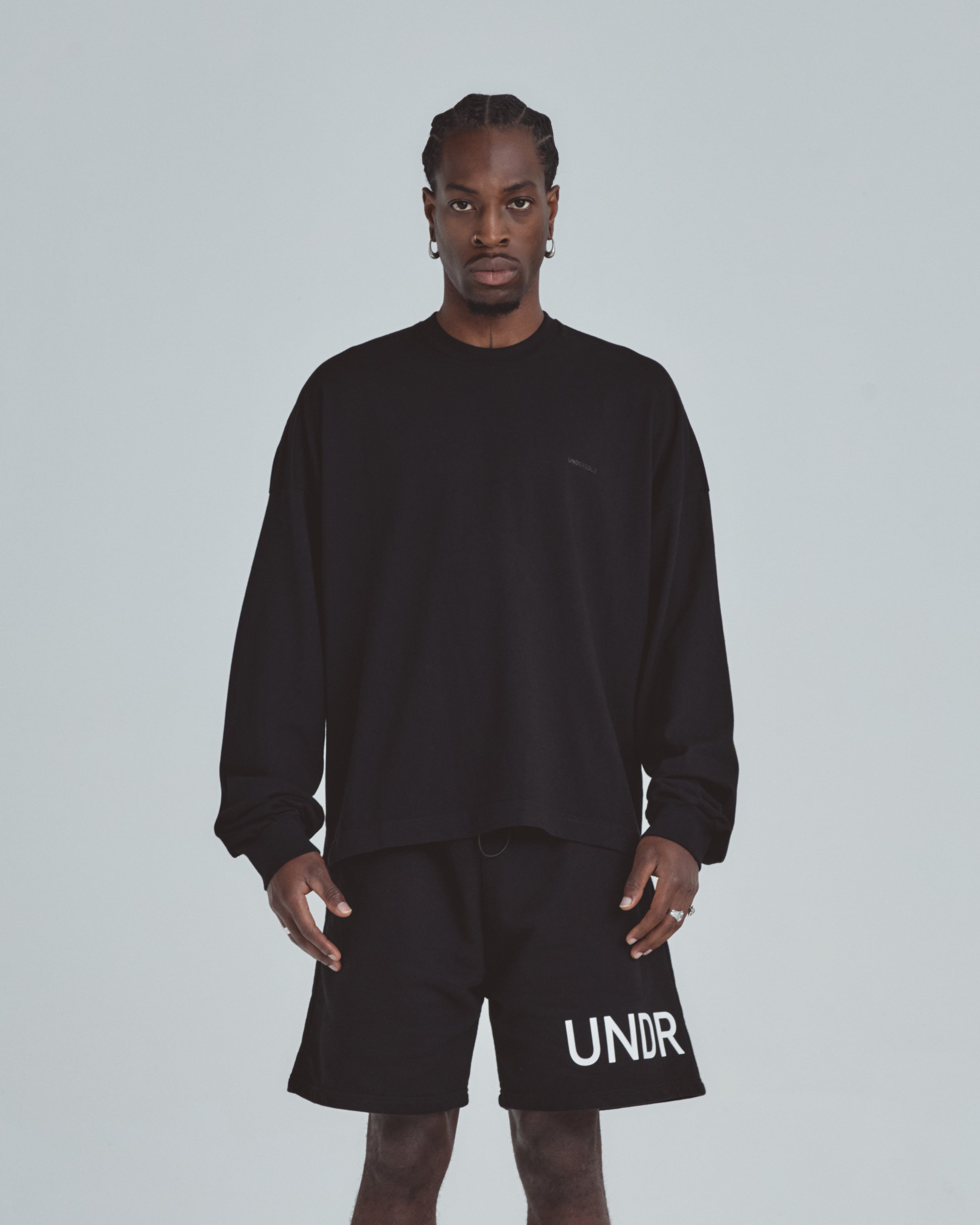 Line Basic Long Sleeve Tshirt Black