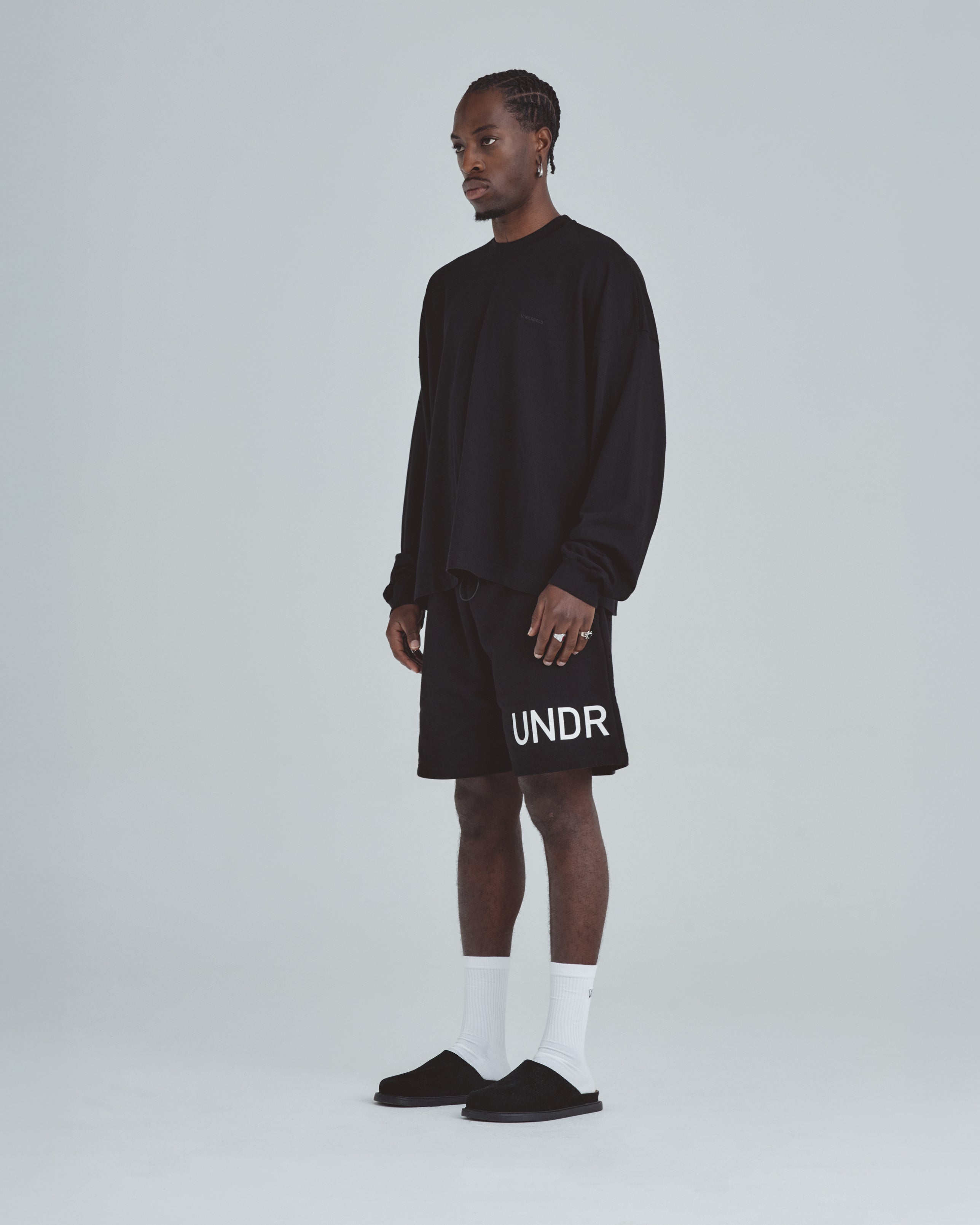 Line Basic Long Sleeve Tshirt Black