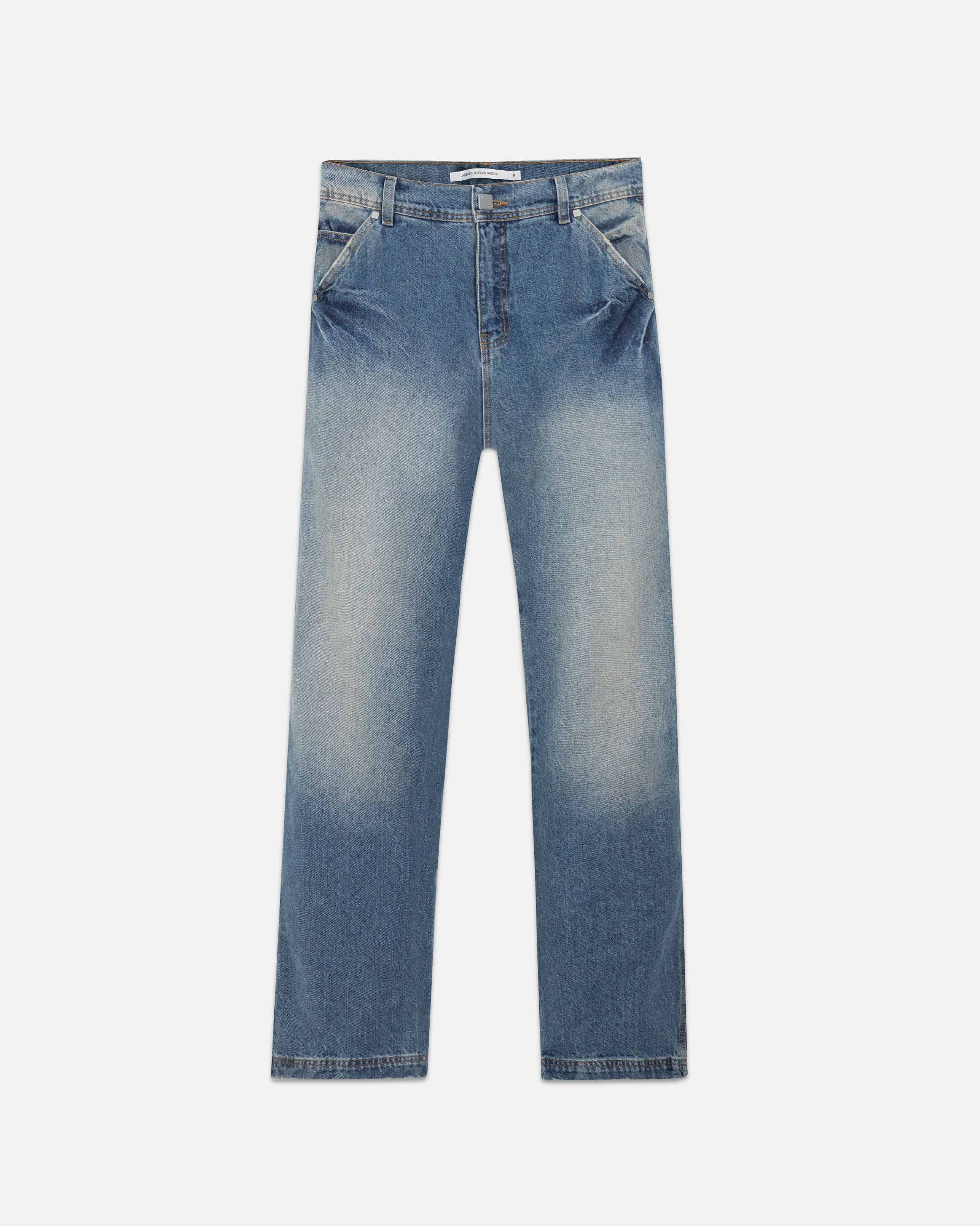 Line Basic Regular Fit Jeans Mid Blue