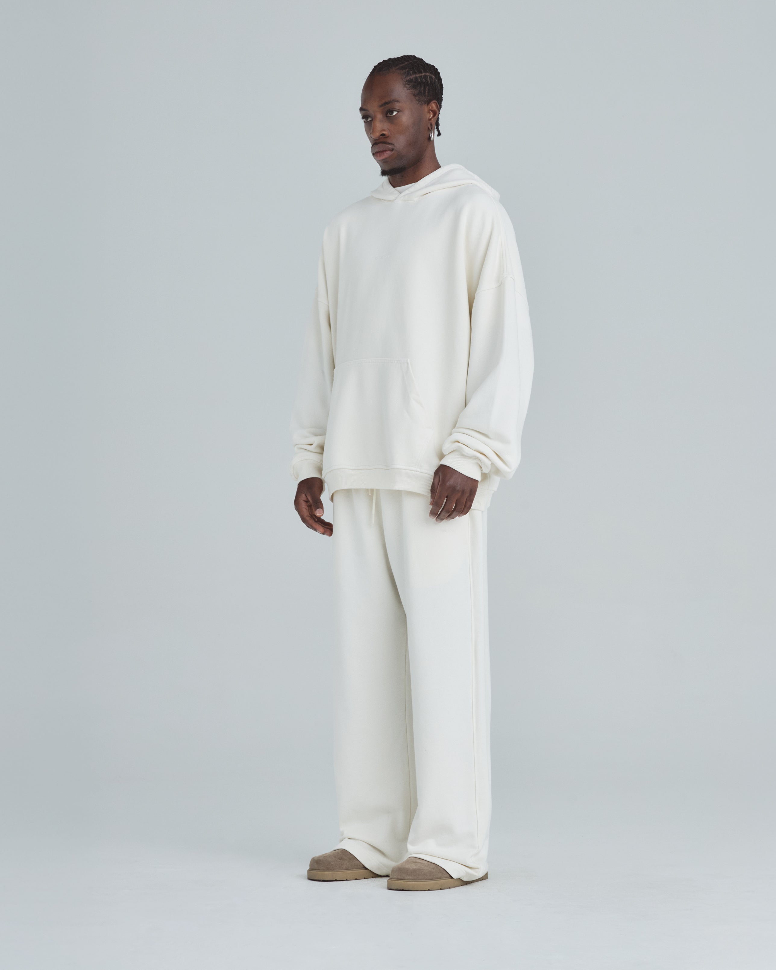 Line Basic StraightPants White