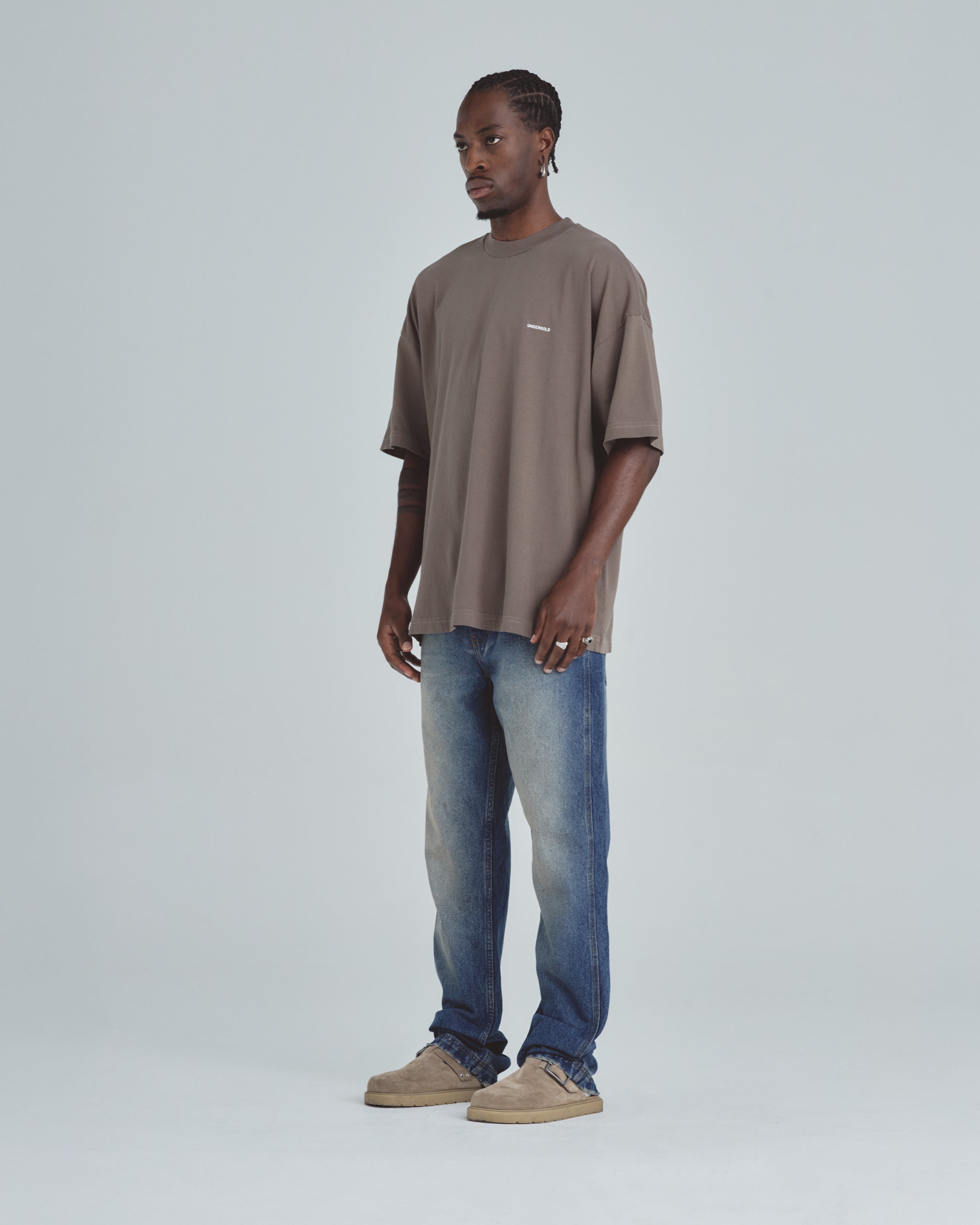 Line Basic Tshirt Brown