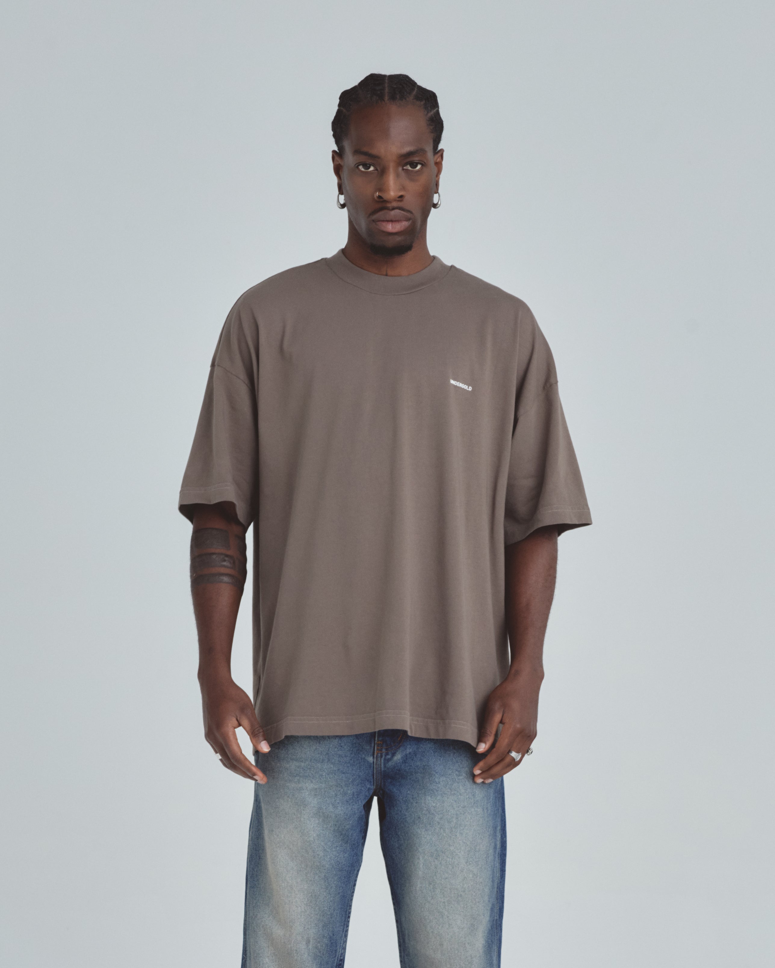 Line Basic Tshirt Brown