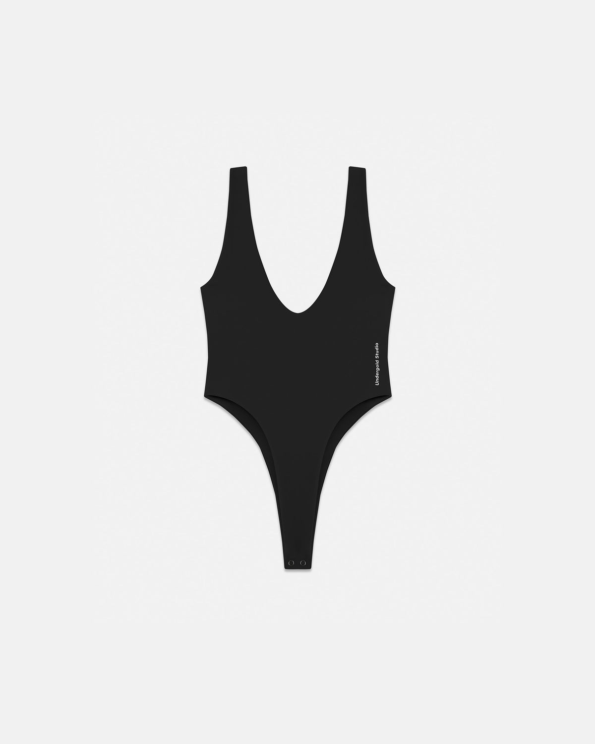 Line Basic V Neck Body Black