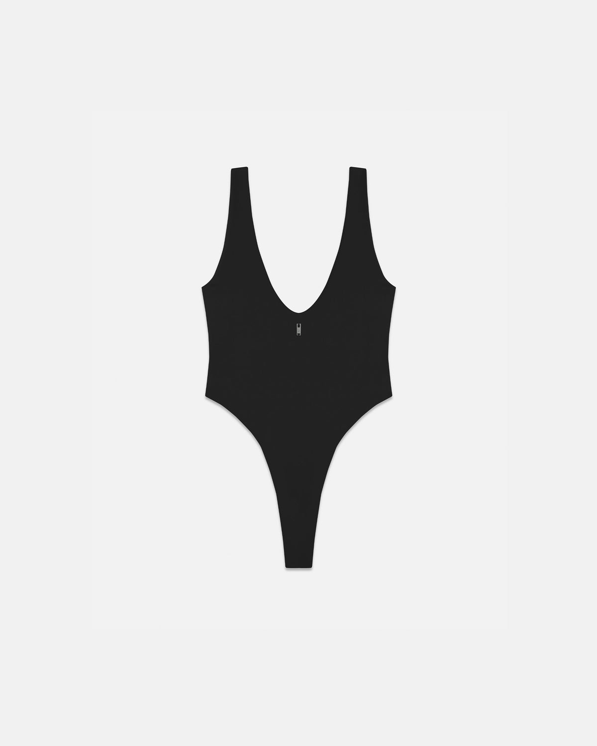 Line Basic V Neck Body Black