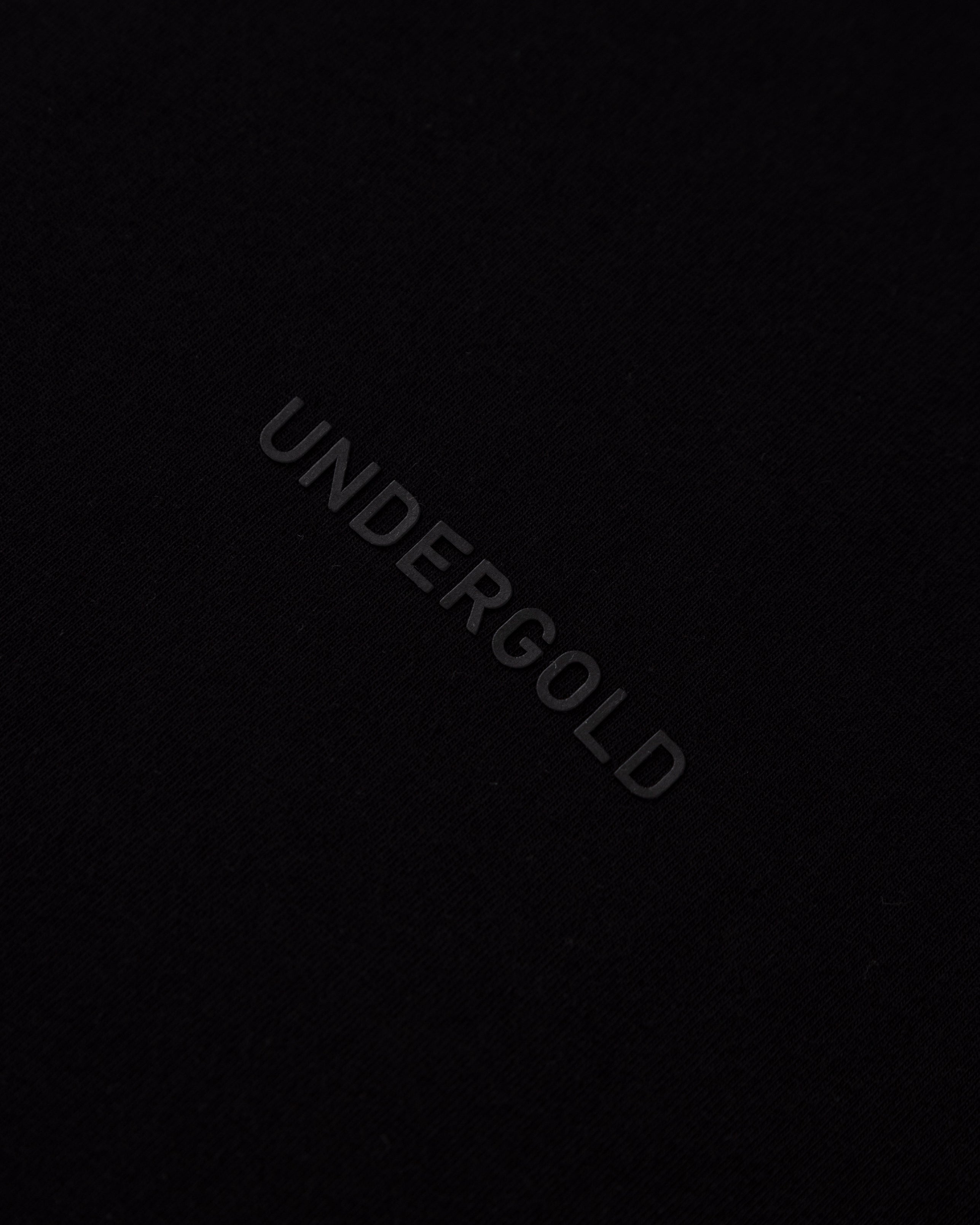 Line Logo Long Sleeve Boxy Fit Tshirt Black