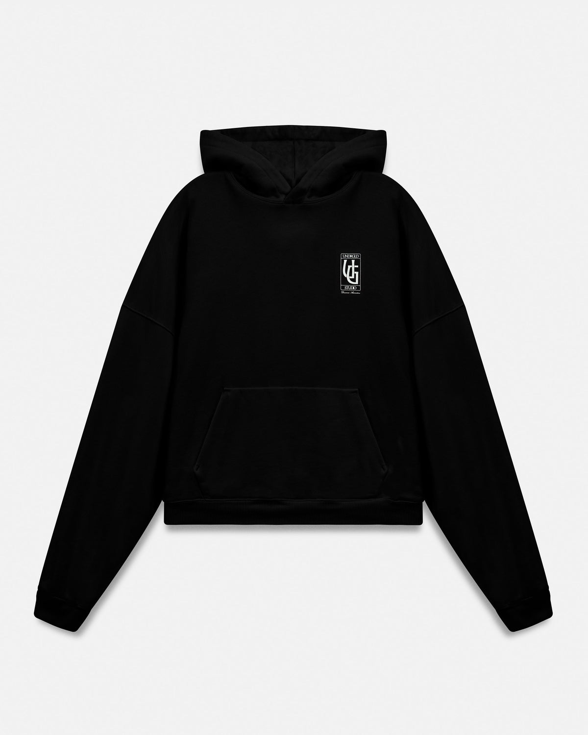 Line UG Frame Boxy Fit Hoodie Black
