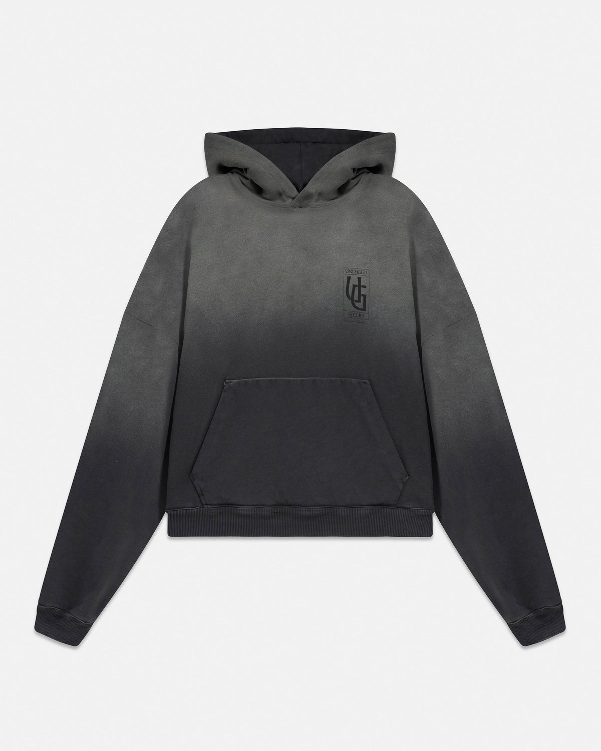 Line UG Frame Boxy Fit  Hoodie Faded Black