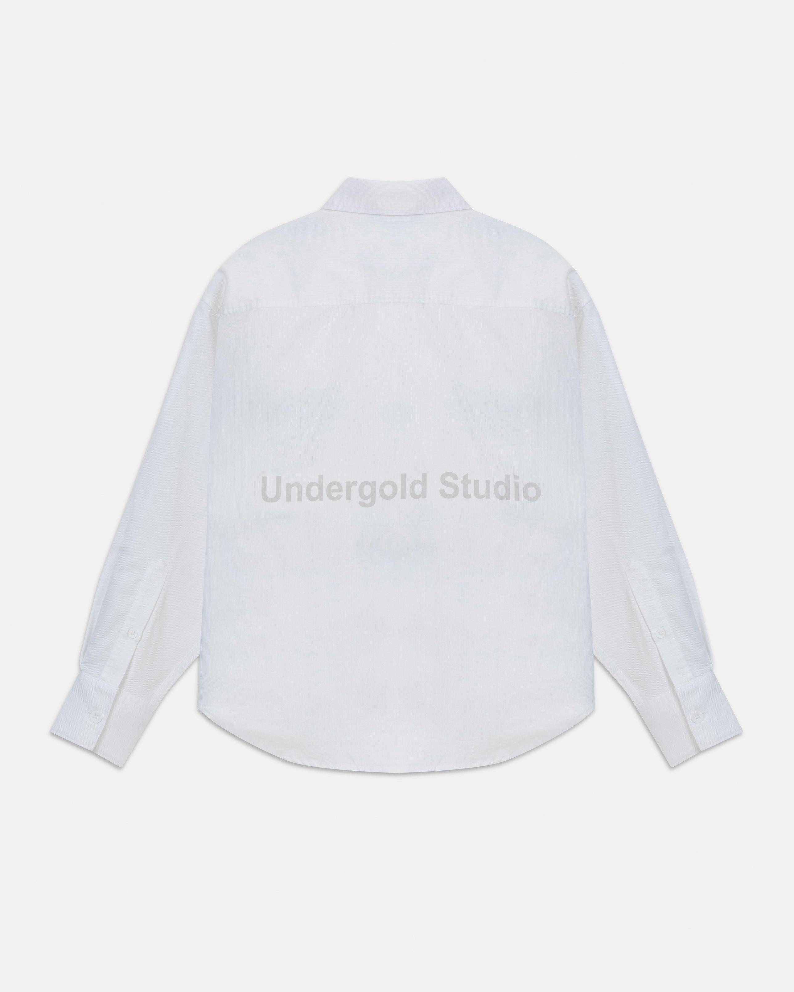 Line Undergold Studio Boxy Fit Long Sleeve Shirt White