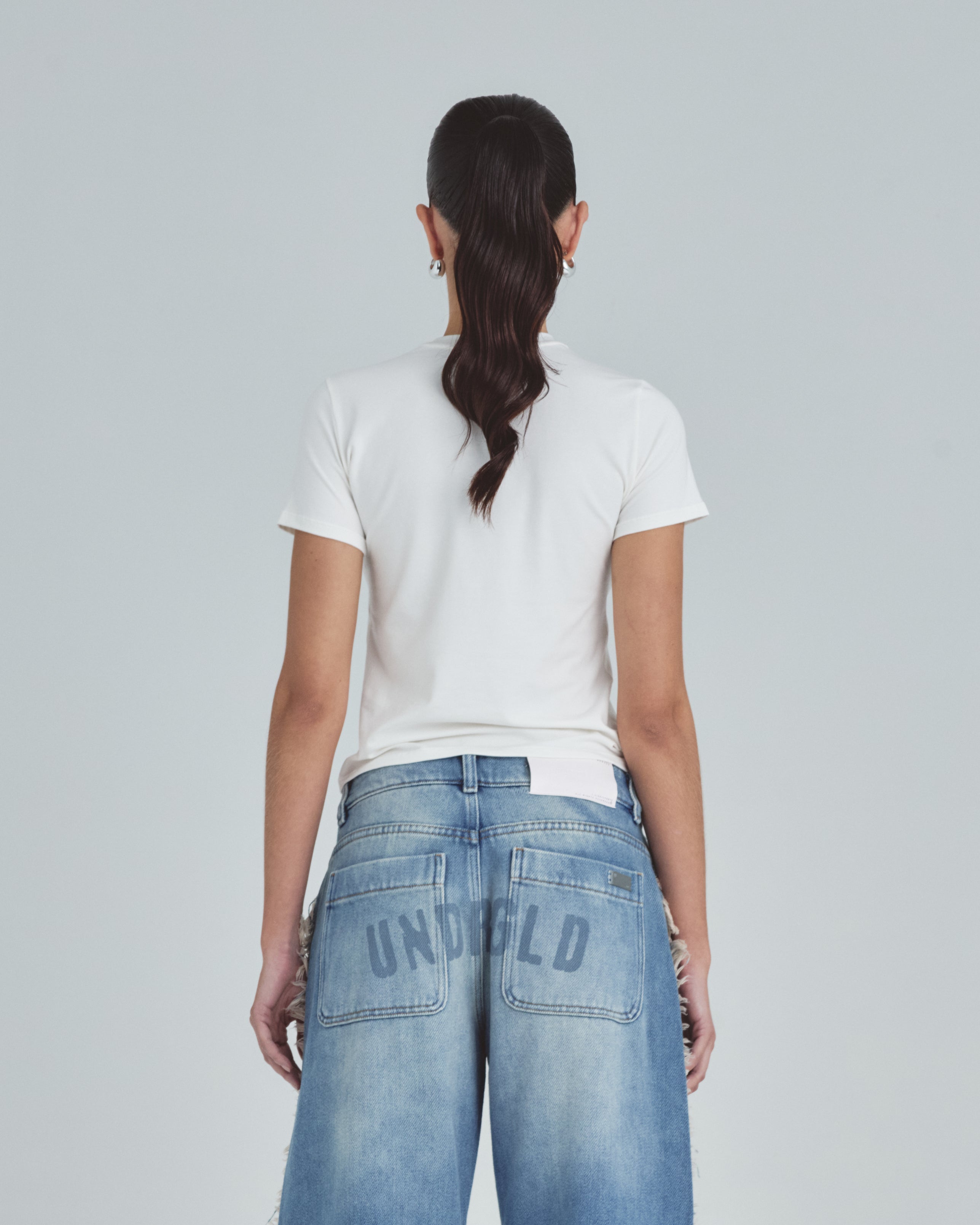 Line Undergold Studio Long Baby Tee White