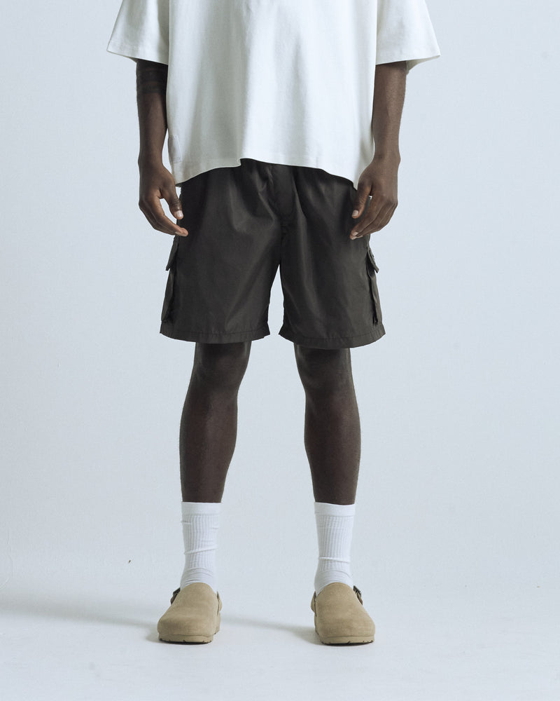 Pack Basics Tank Top V3 White & Basics Synthetic Cargo Short Brown