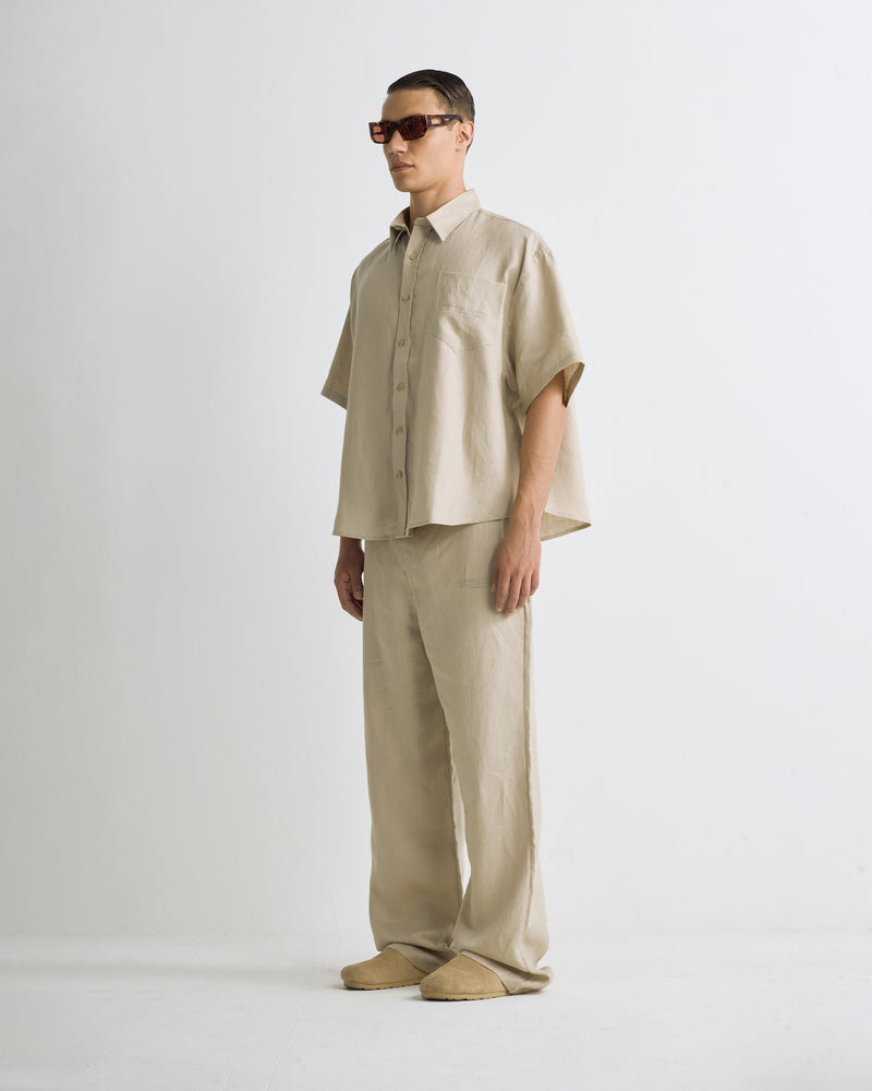 Pack Riviera Linen Short Sleeve Shirt + Basics Linen Pants